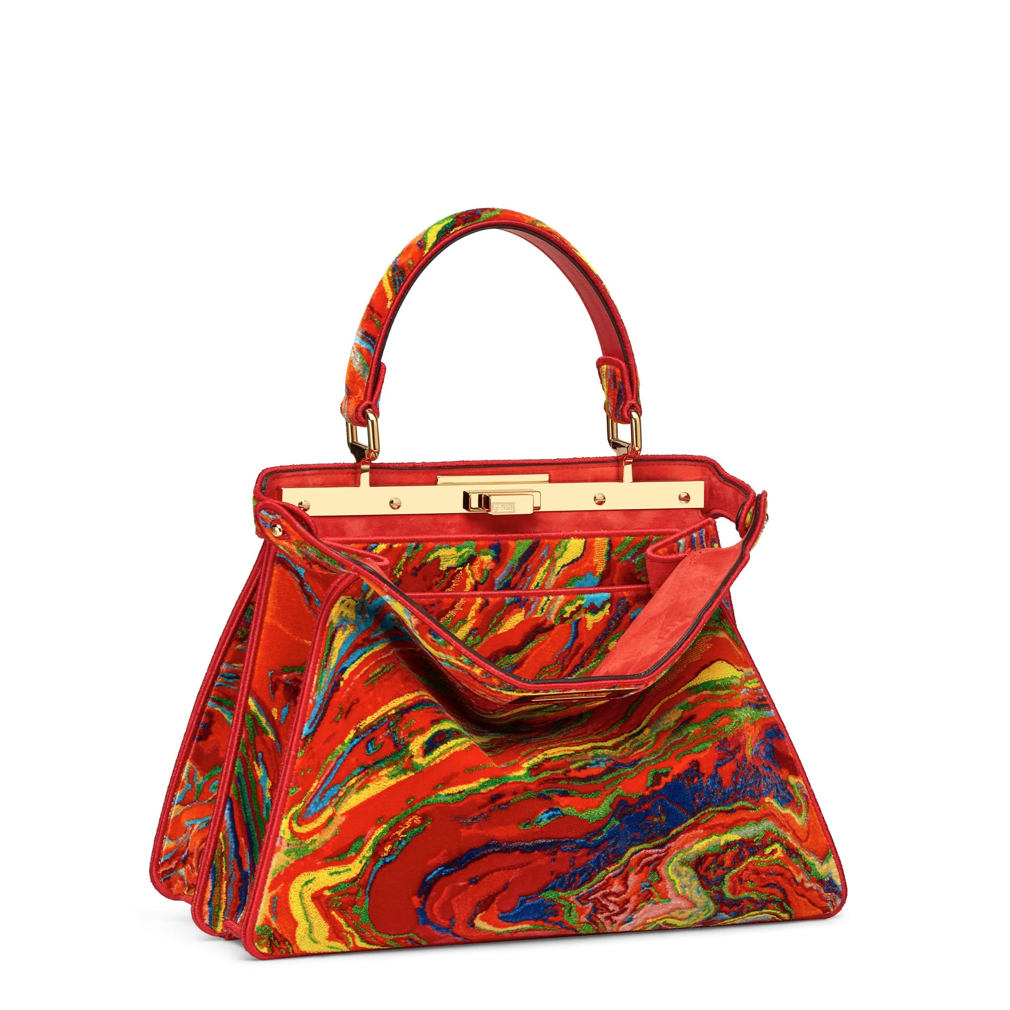 Women's Peekaboo ISeeU Medium - Red + Multicolour + Soft Gold - Image 4