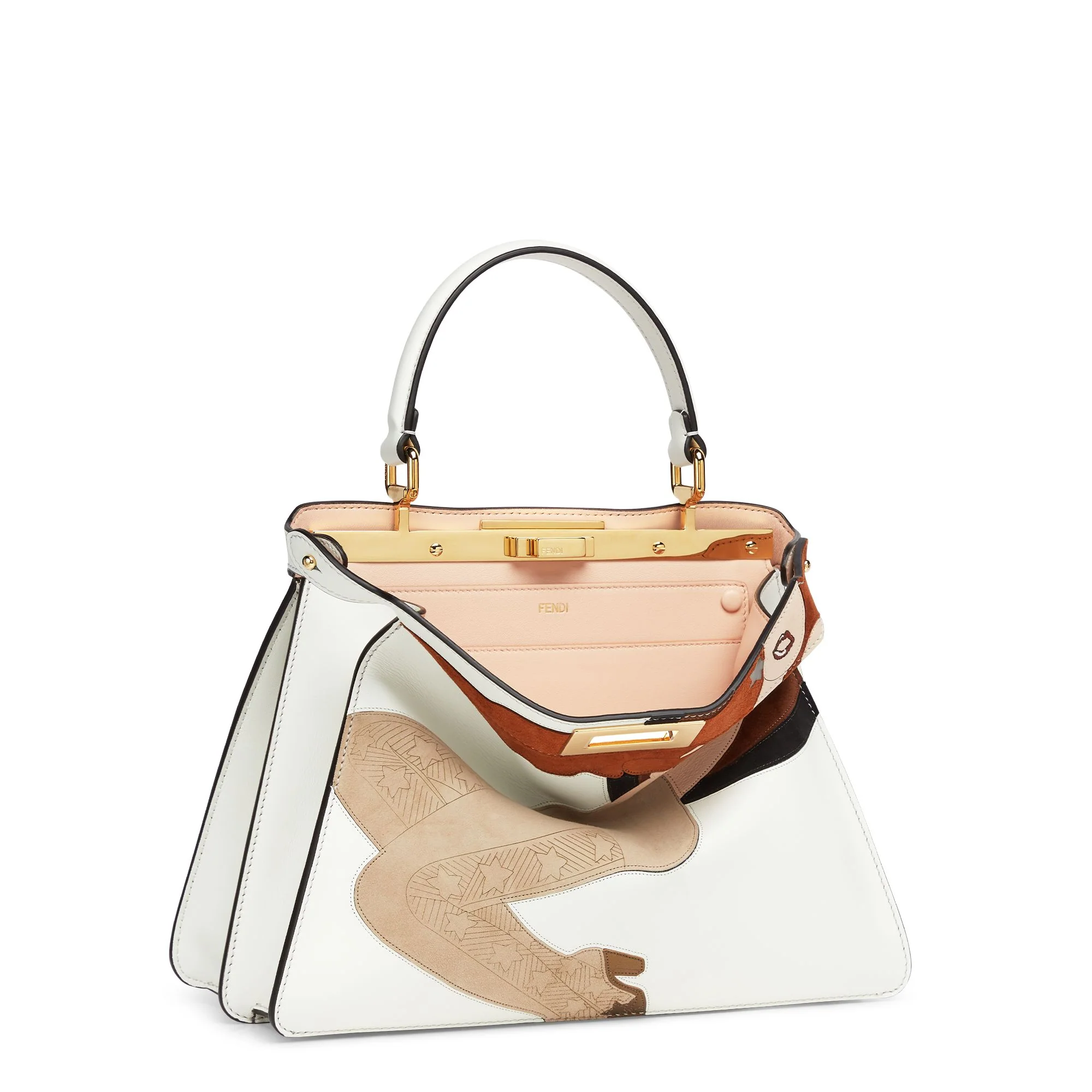 Women's Peekaboo ISeeU Medium - Ice White + Multicolor + Soft Gold - Image 5