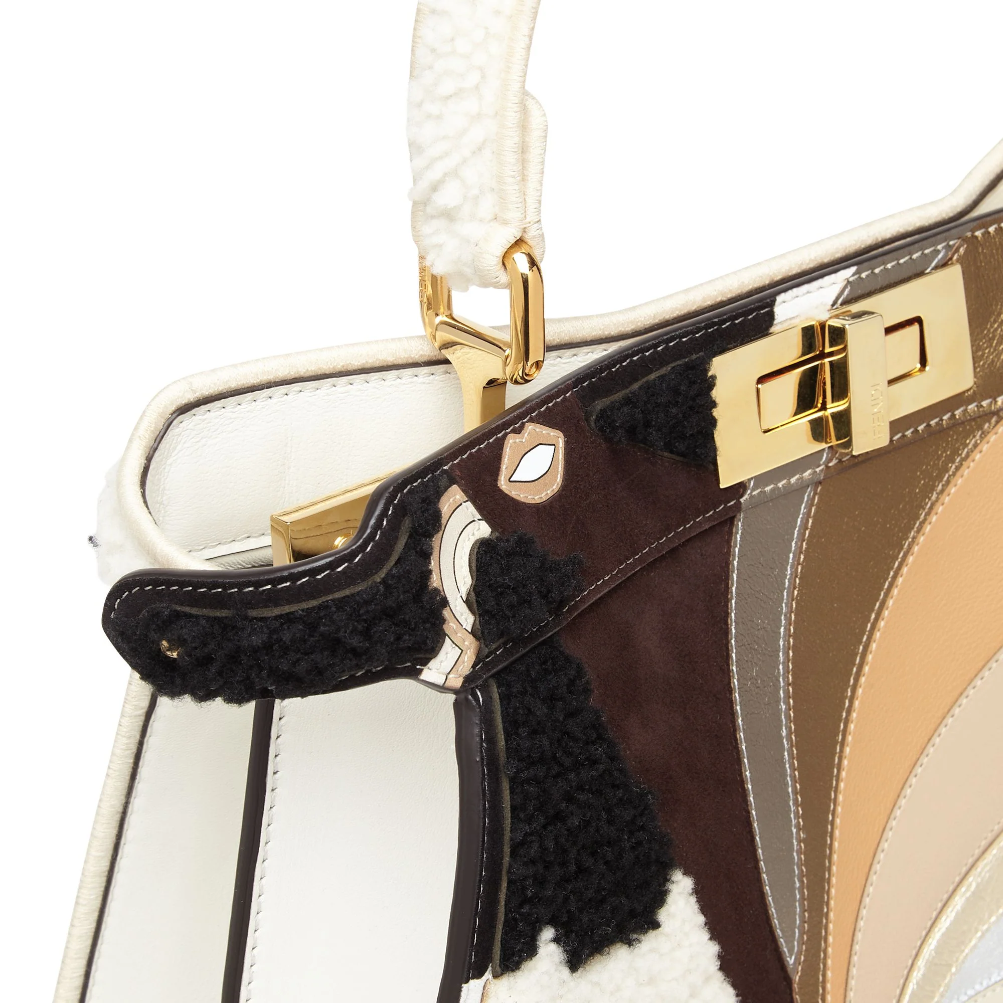 Women's Peekaboo ISeeU Medium - Ice White + Multicolor + Soft Gold - Image 8