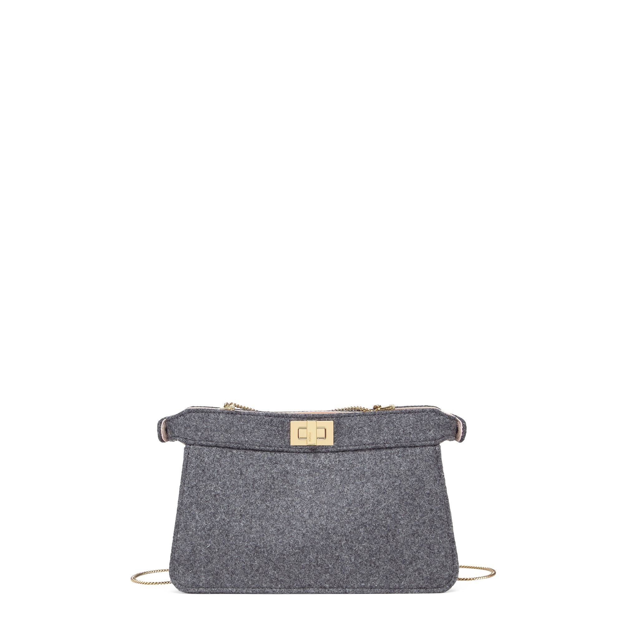 Women's Peekaboo ISeeU Pochette - Grey + Bois De Rose + Soft Gold - Image 3