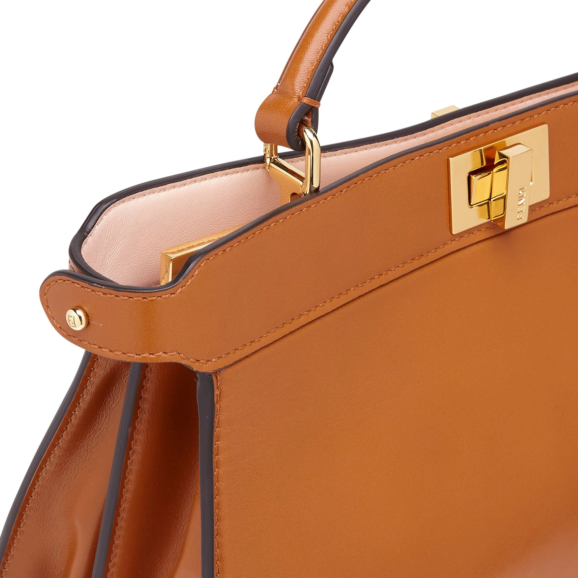 Women's Peekaboo ISeeU East-West - Brandy + Light Rose + Soft Gold - Image 5