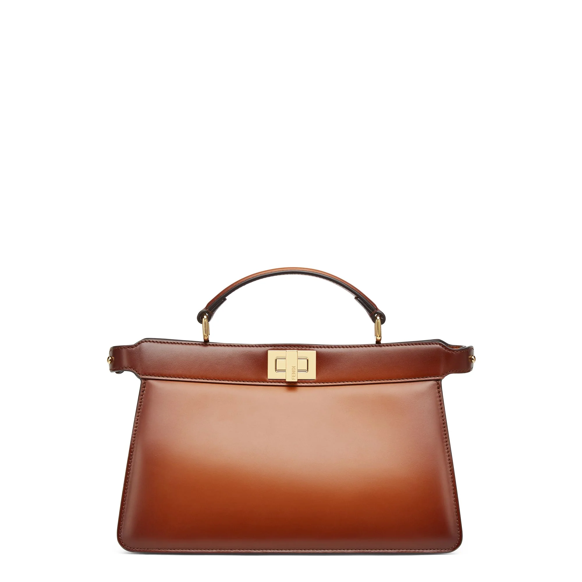 Women's Peekaboo ISeeU East-West - Cuoio + Soft Gold