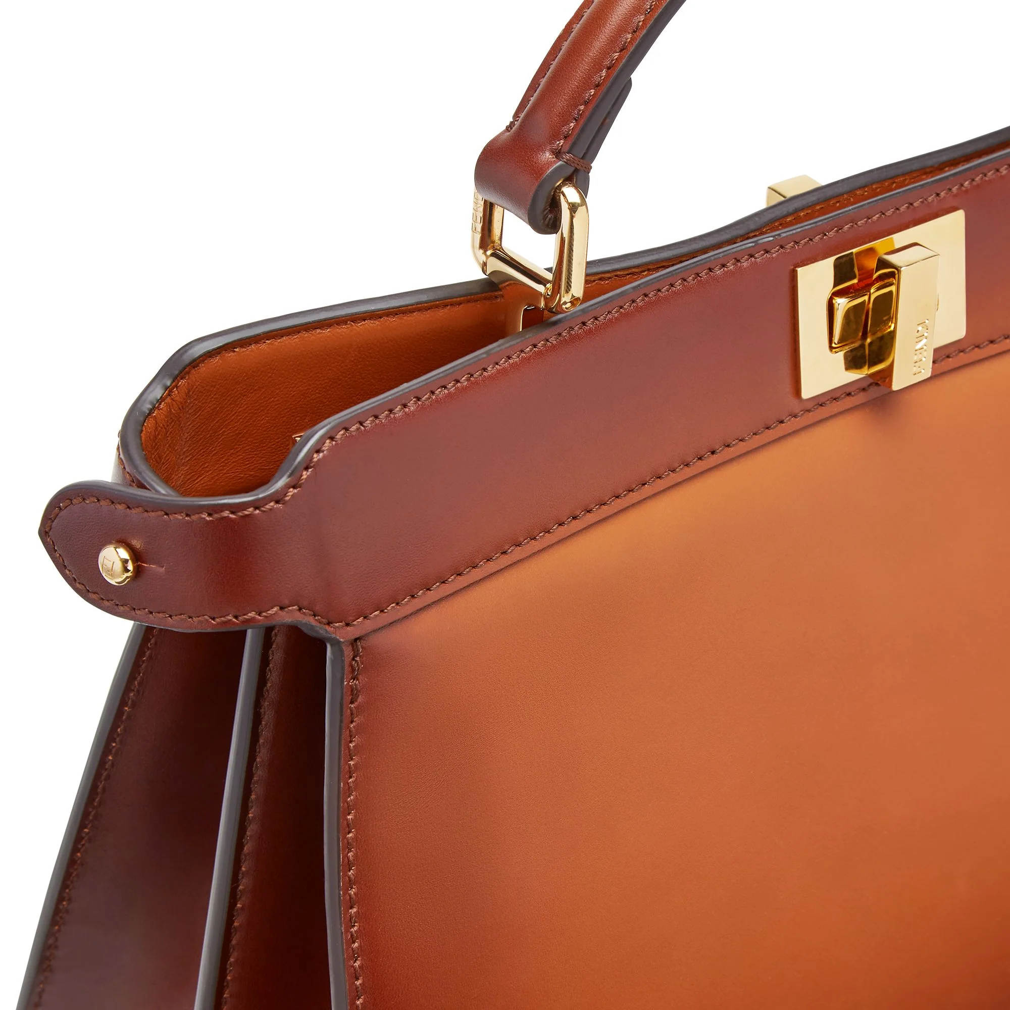 Women's Peekaboo ISeeU East-West - Cuoio + Soft Gold - Image 5