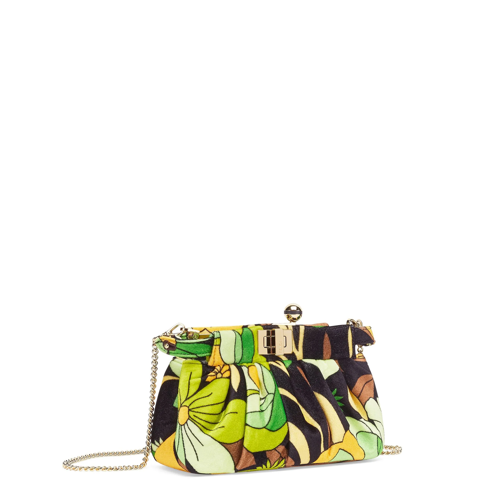 Women's Peekaboo Click Small - Green + Black + Multicolor + Soft Gold - Image 2