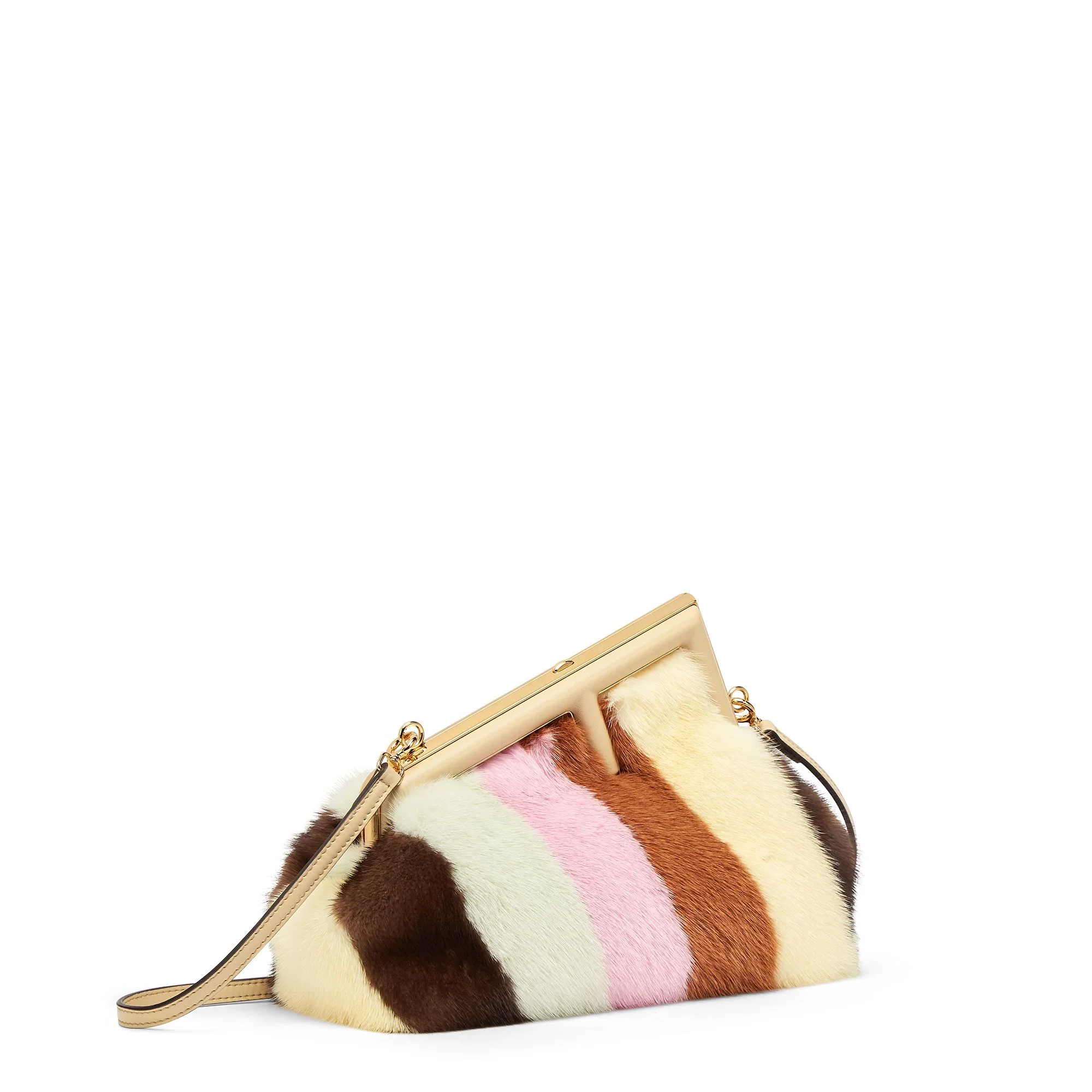 Women's Fendi First Small - Scanbrown + Multicolor + Soft Gold - Image 2