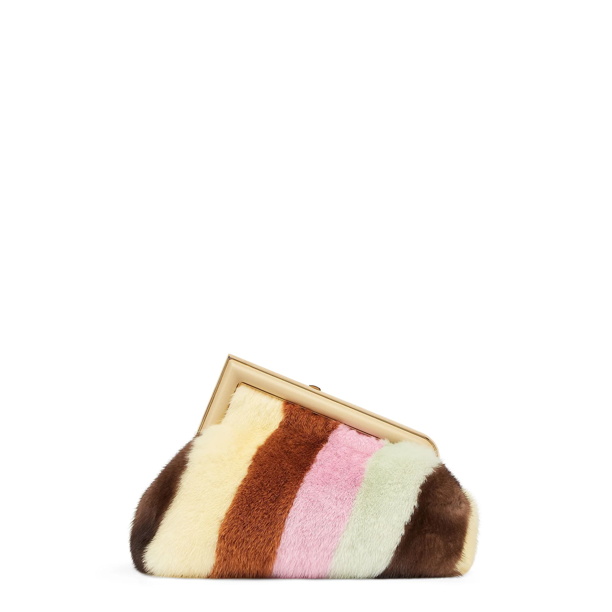 Women's Fendi First Small - Scanbrown + Multicolor + Soft Gold - Image 3