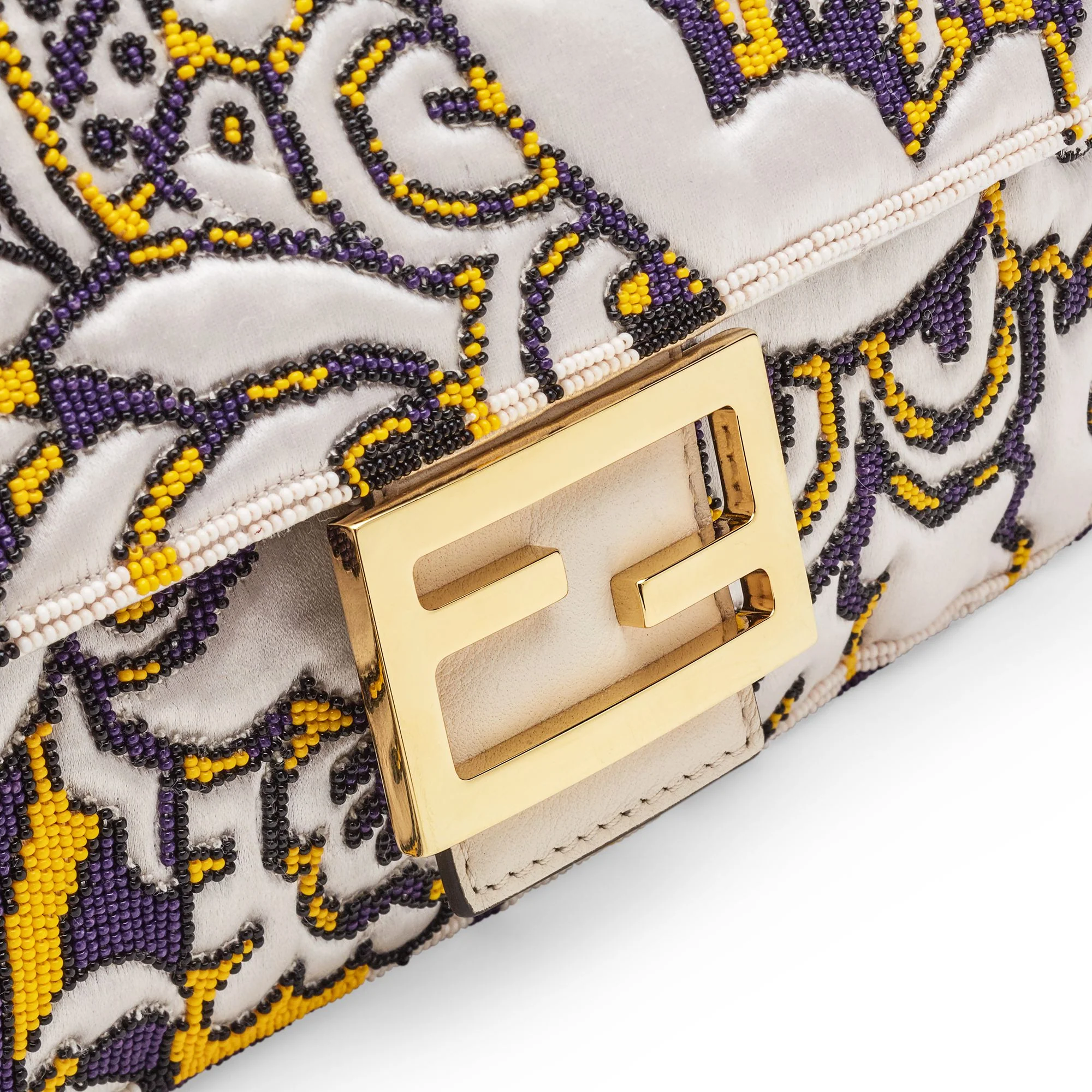 Women's Baguette - Cream + Yellow + Purple + Soft Gold - Image 5