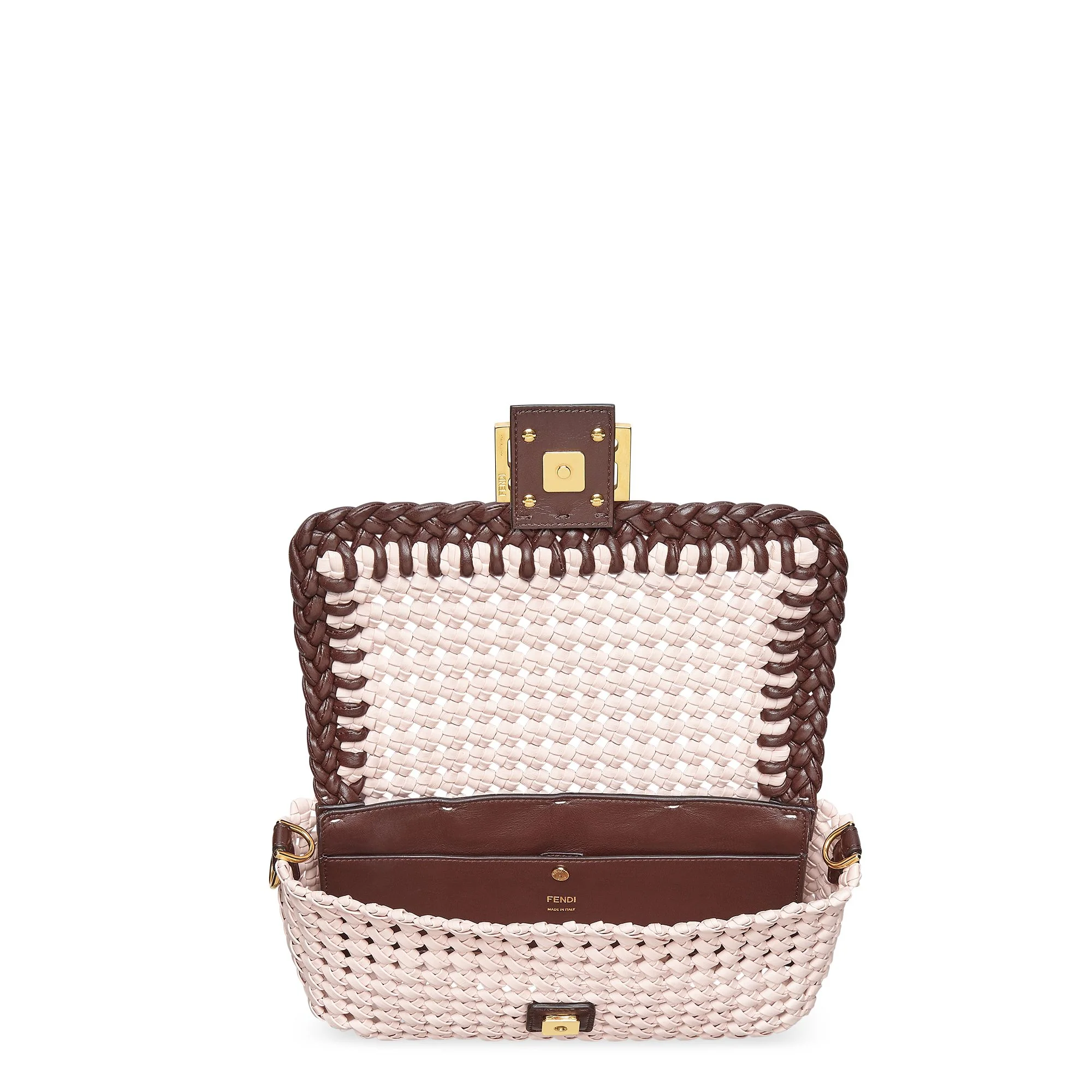 Women's Baguette - Soft Pink + Dark Brown + Soft Gold - Image 4