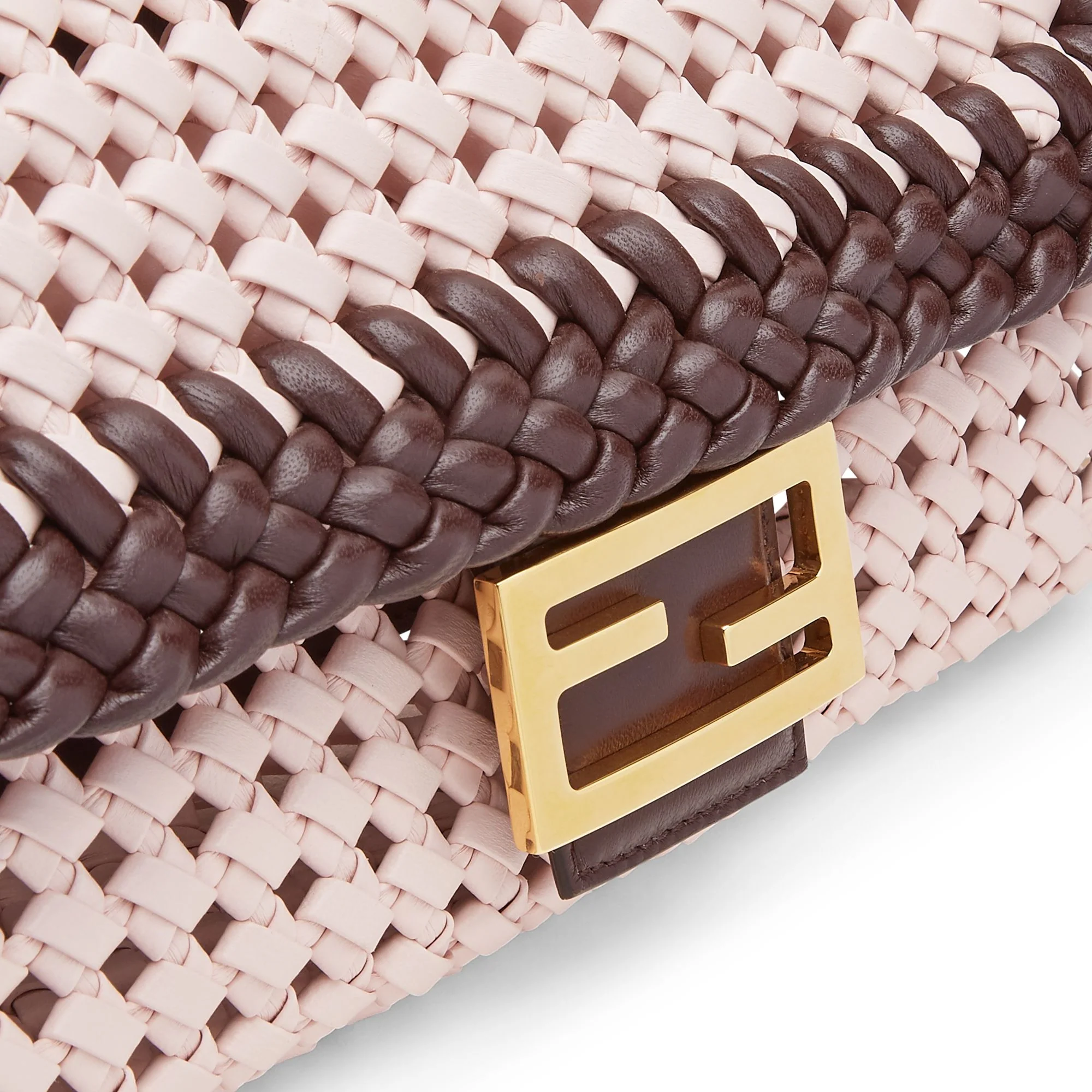 Women's Baguette - Soft Pink + Dark Brown + Soft Gold - Image 5