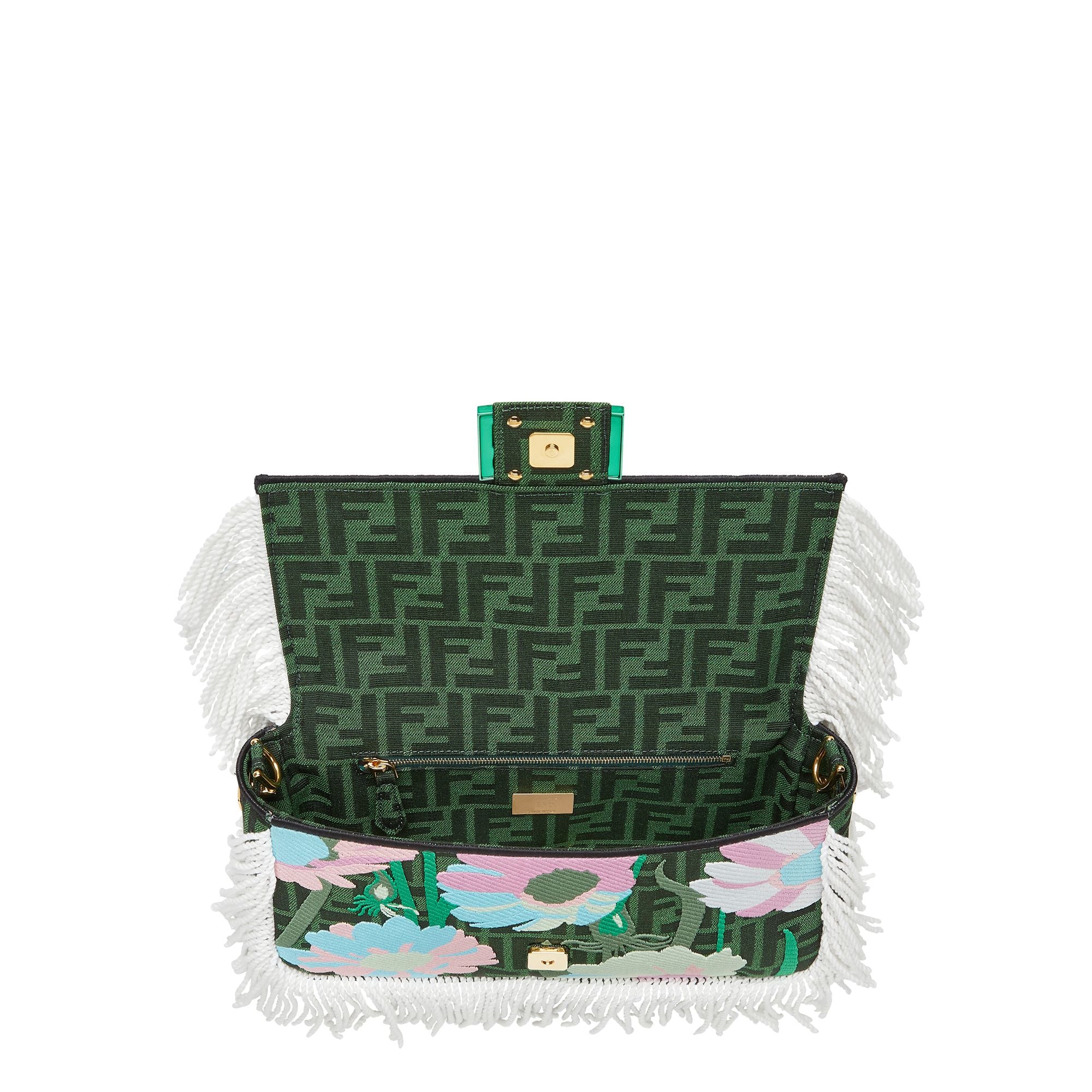 Women's Baguette - Green + Multicolor + Light Gold - Image 4