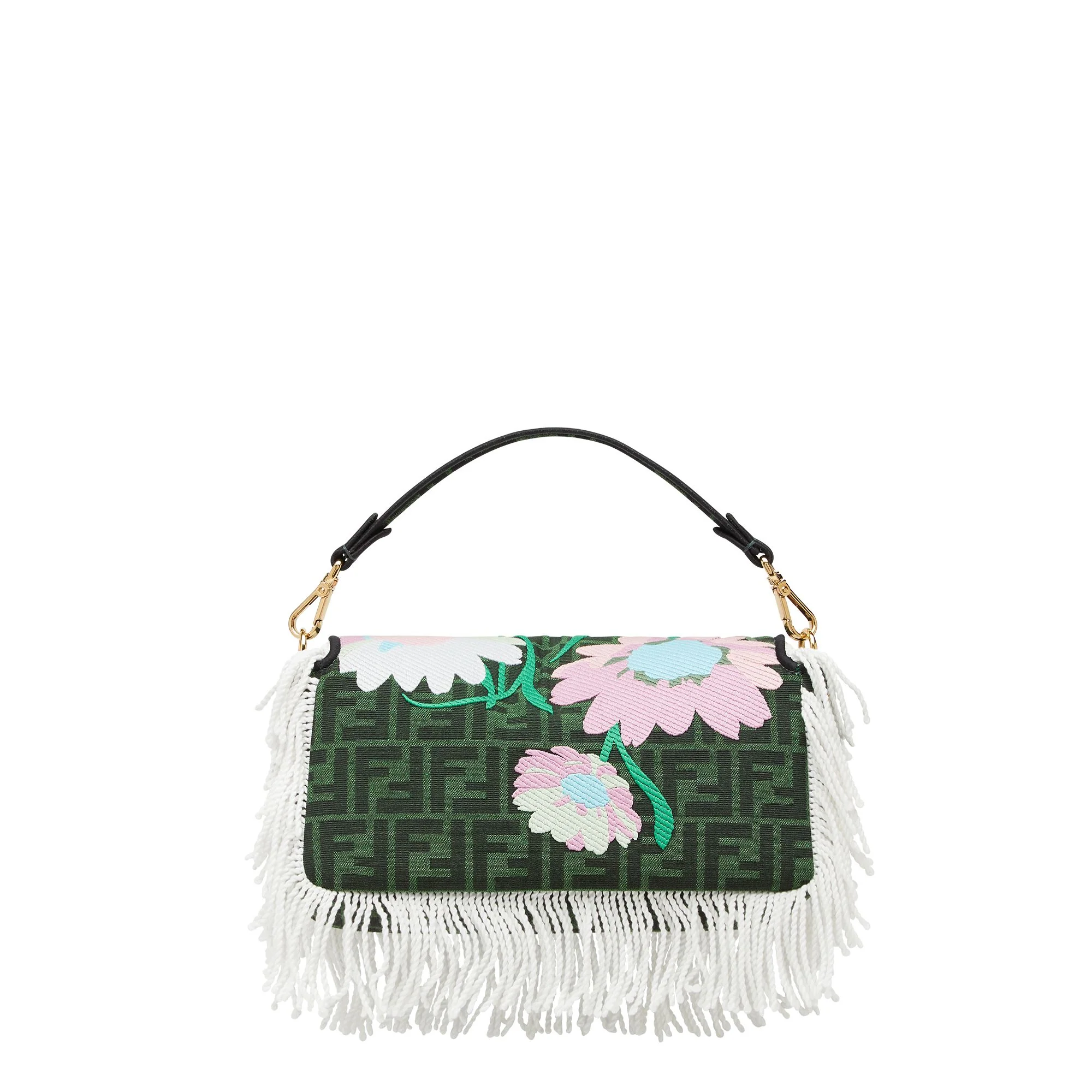 Women's Baguette - Green + Multicolor + Light Gold - Image 3