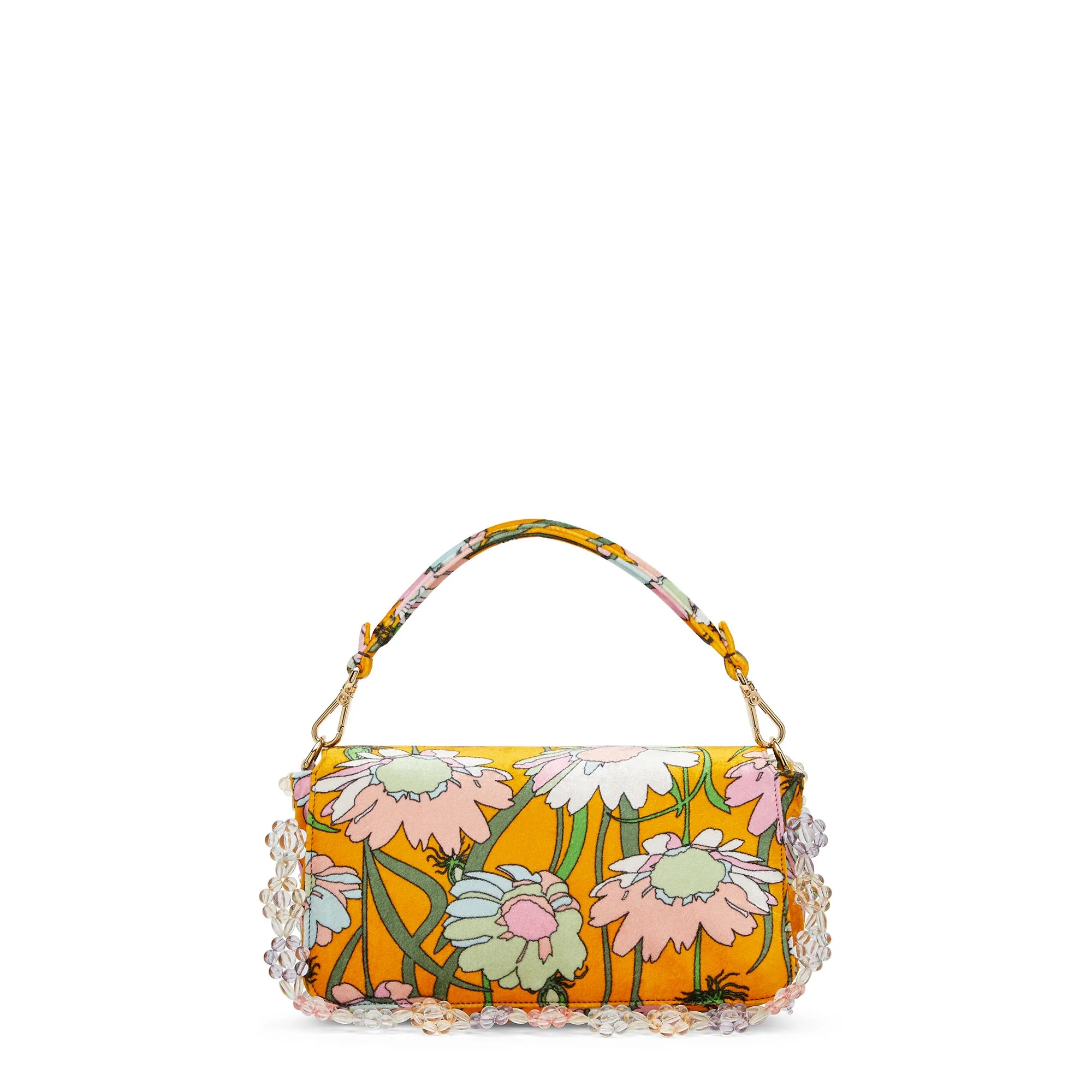 Women's Baguette - Orange + Multicolour + Soft Gold - Image 3