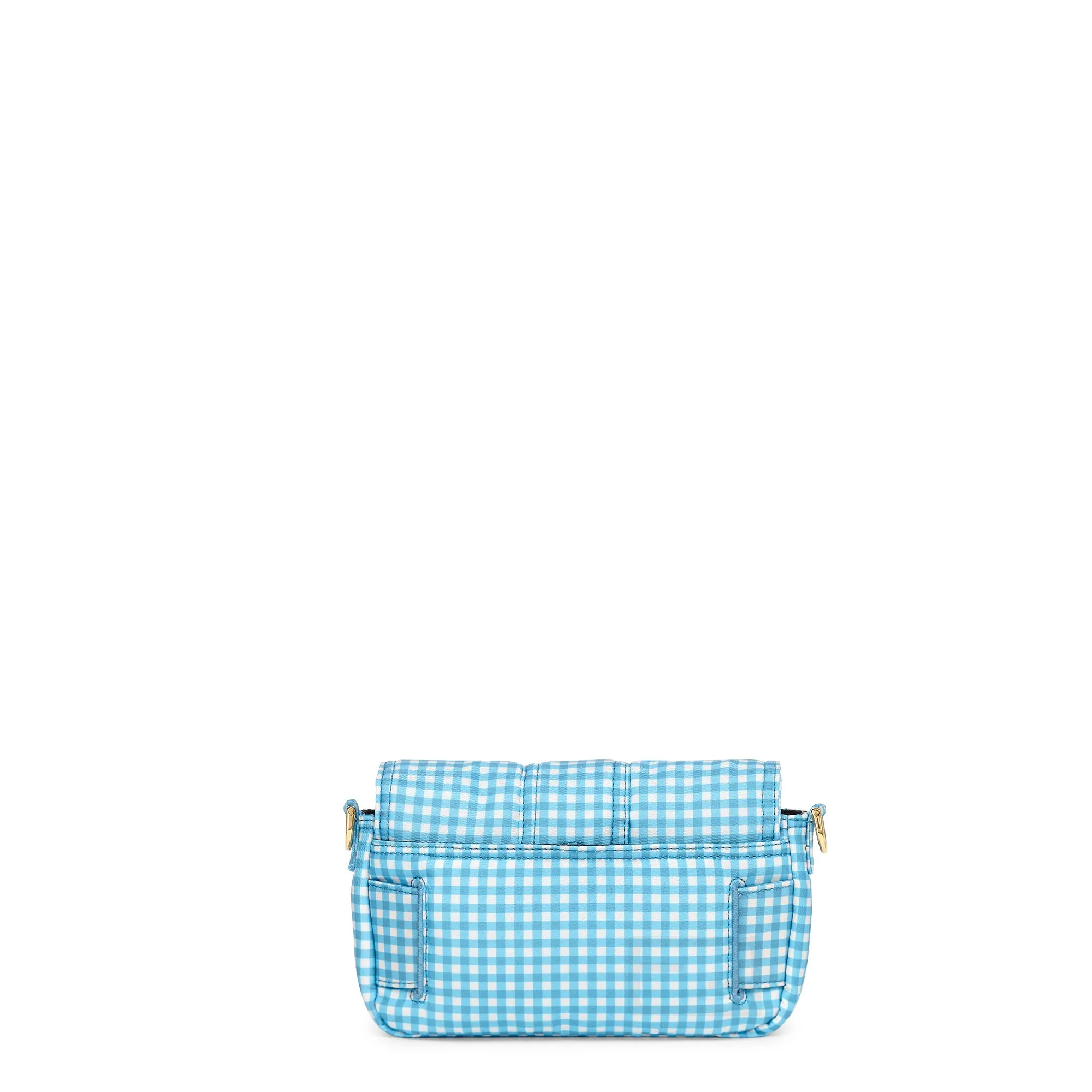 Women's Belt Baguette Small - Pool + White + Soft Gold - Image 4