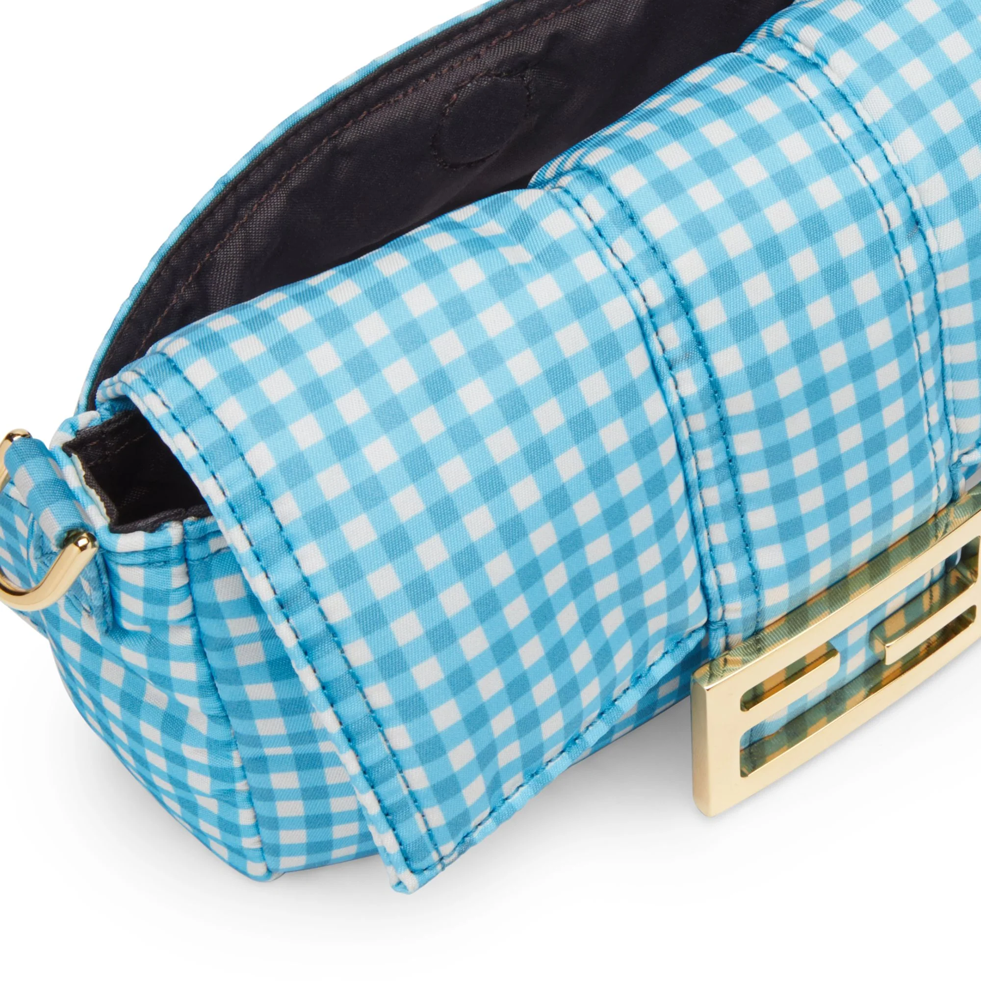 Women's Belt Baguette Small - Pool + White + Soft Gold - Image 6