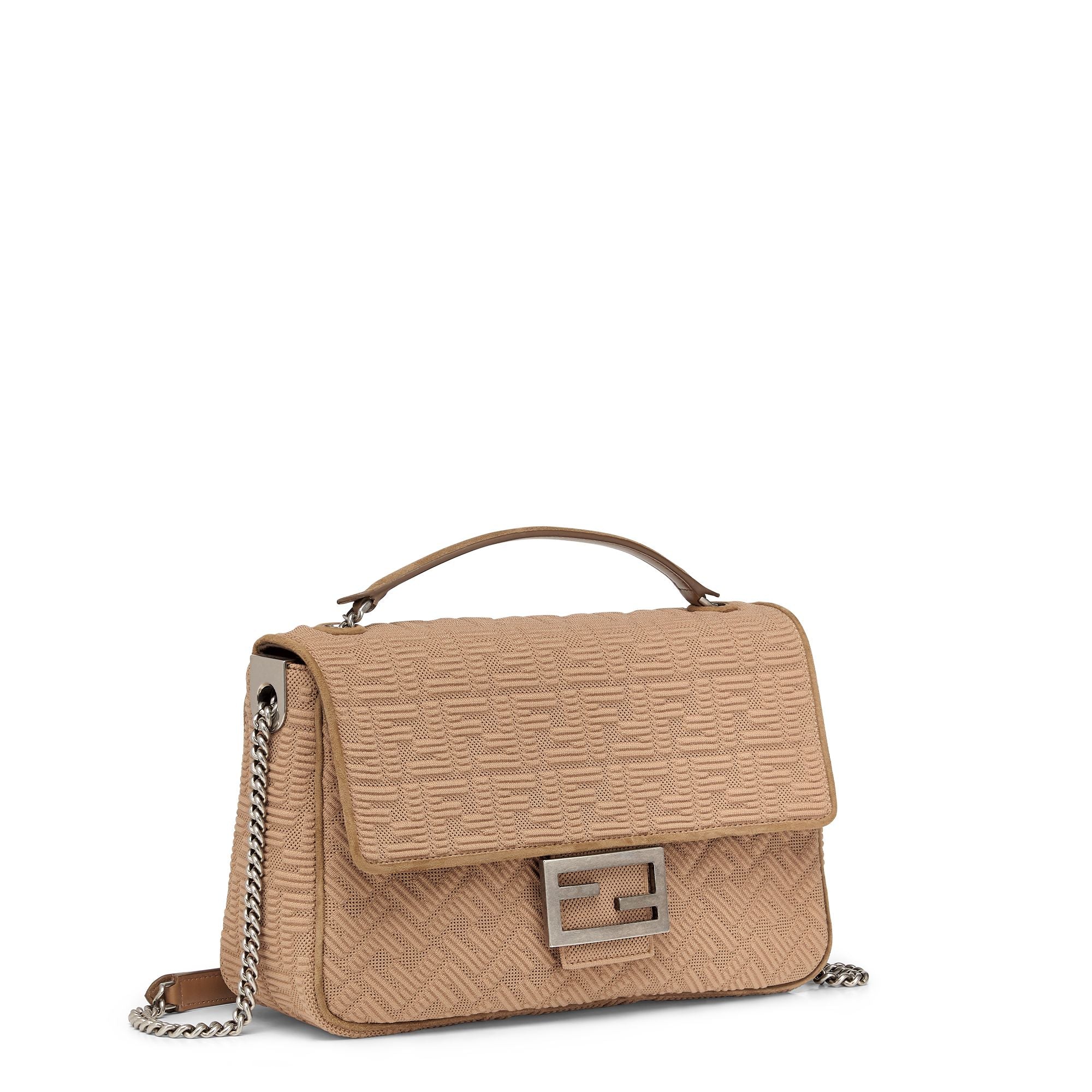 Women's Baguette Chain Large - Sand + Burattato Palladium - Image 2