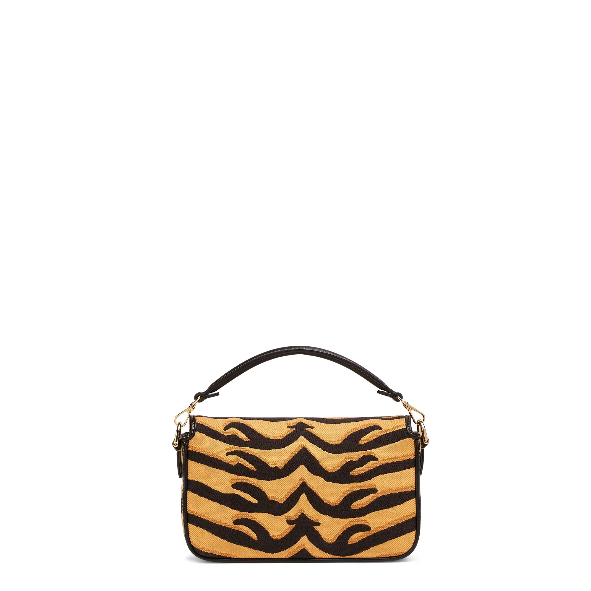 Women's Mini Baguette - Black + Ginger Bread + Soft Gold - Image 3