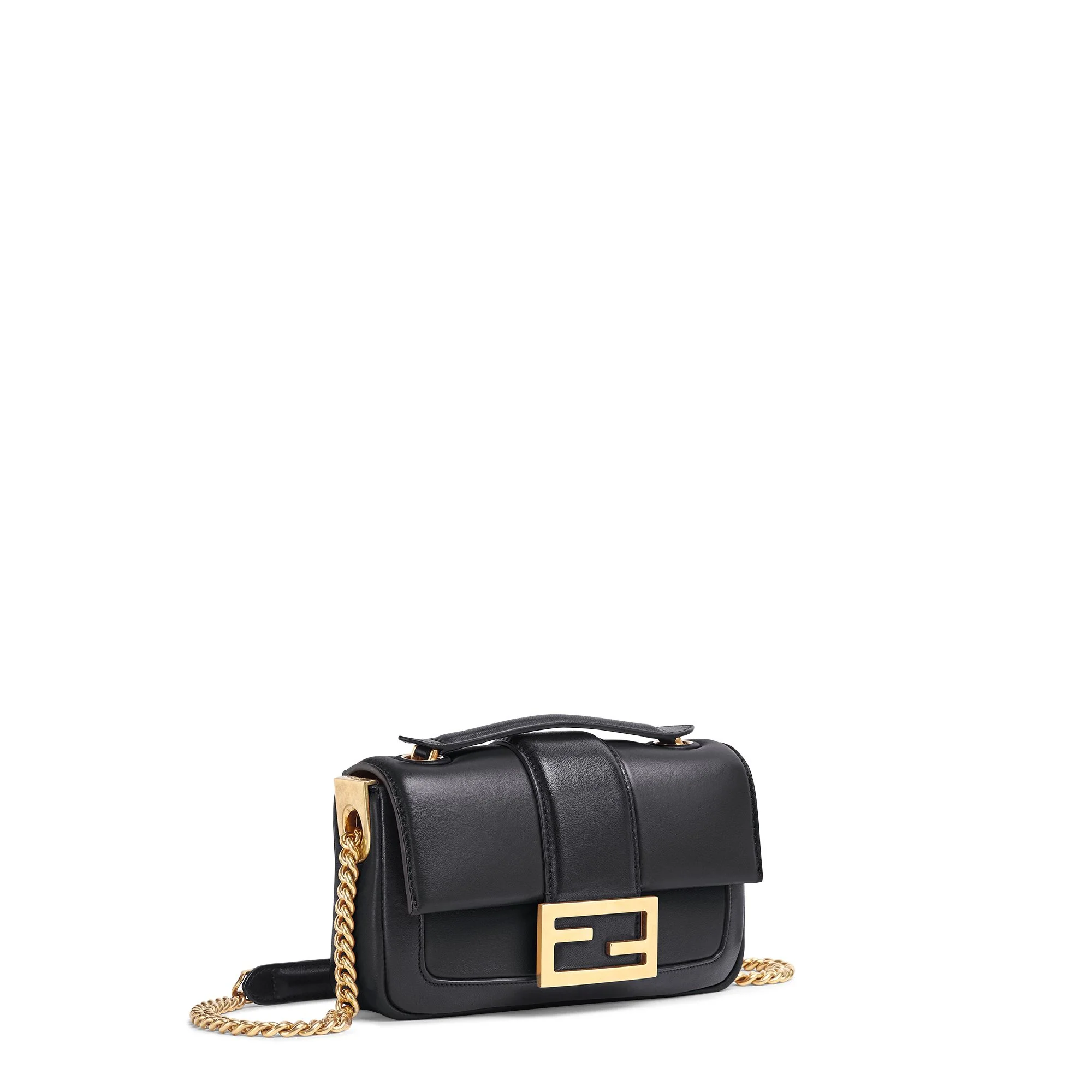 Women's Mini Baguette Chain - Black + Vibrato Gold - Image 2