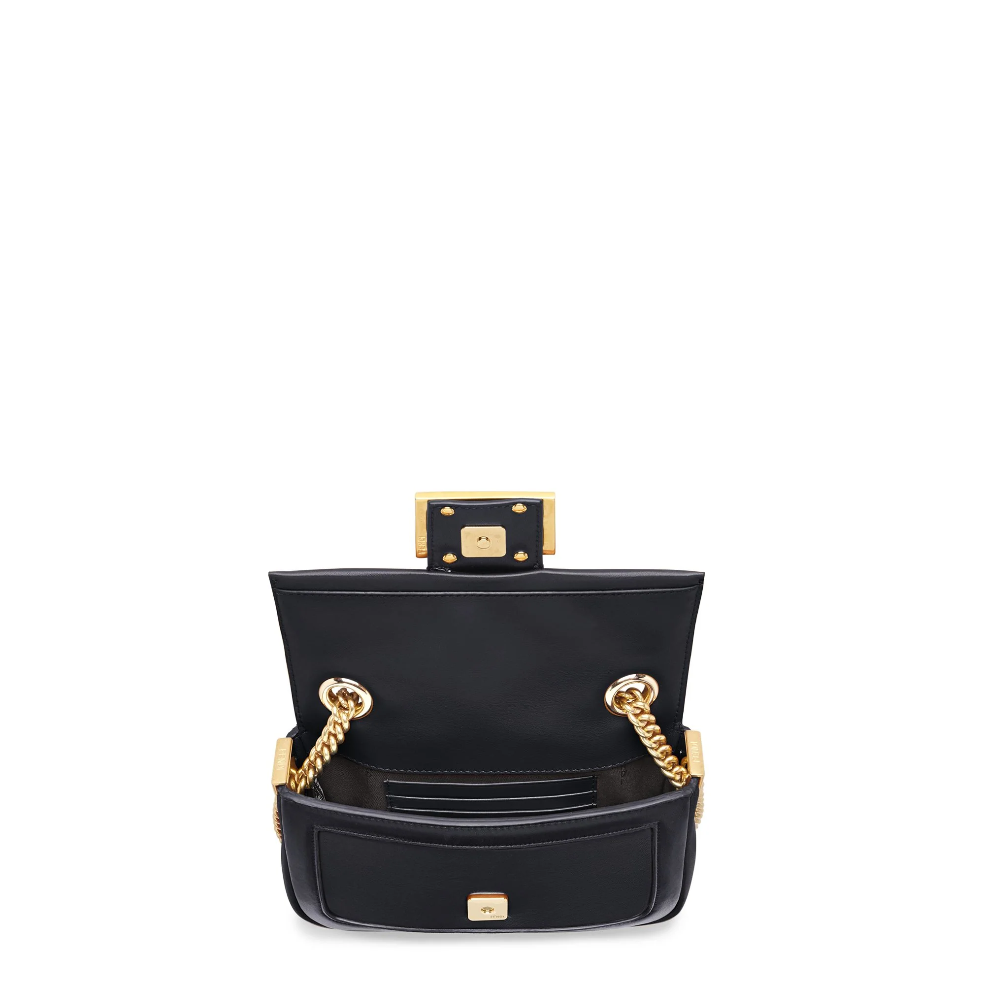 Women's Mini Baguette Chain - Black + Vibrato Gold - Image 4