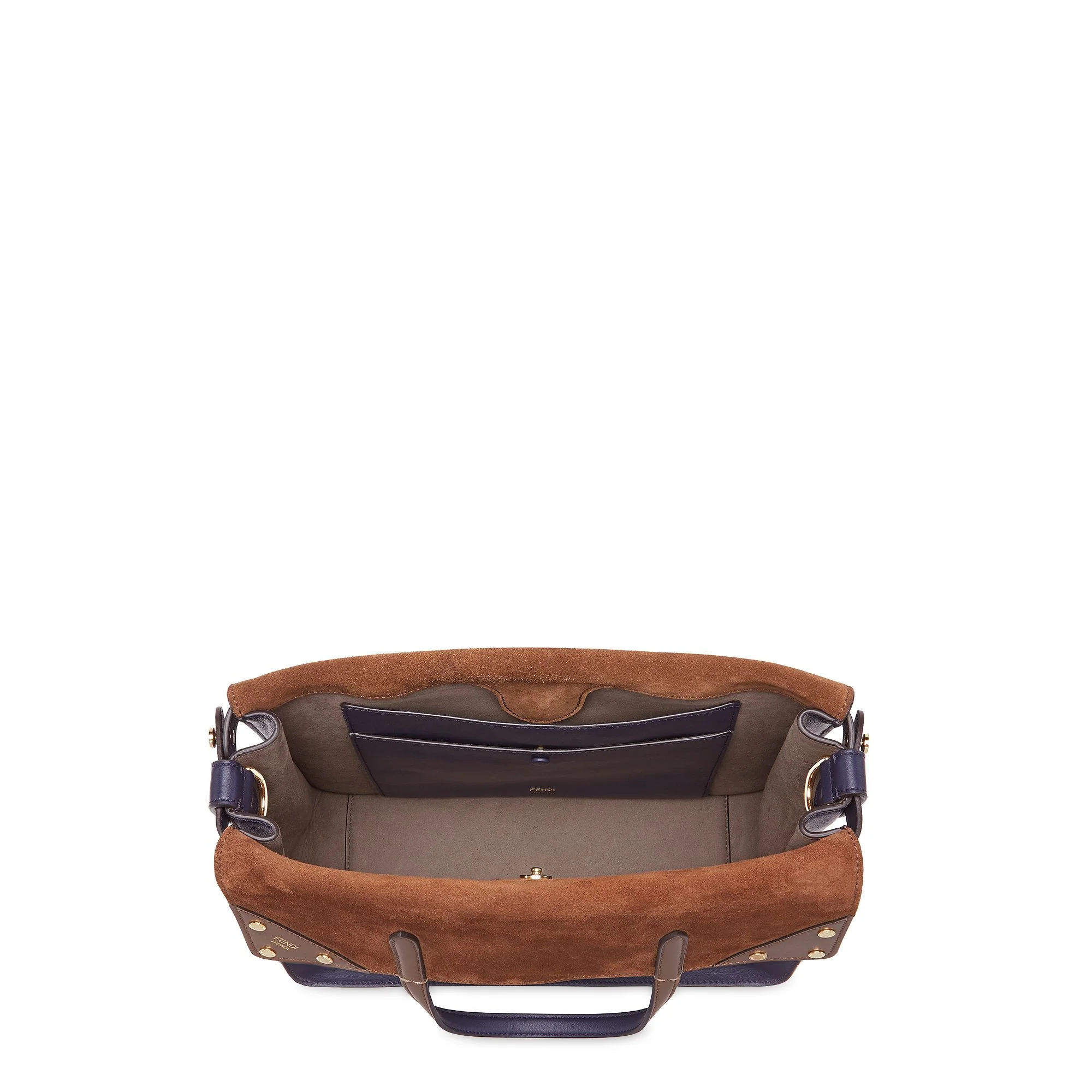 Women's Fendi Flip Large - Midnight + Brown + Maya + Soft Gold - Image 5