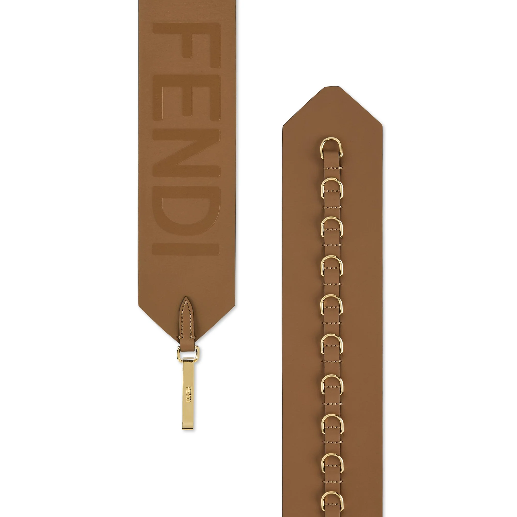 Women's Maxi Ring Belt - Sand + Soft Gold - Image 2