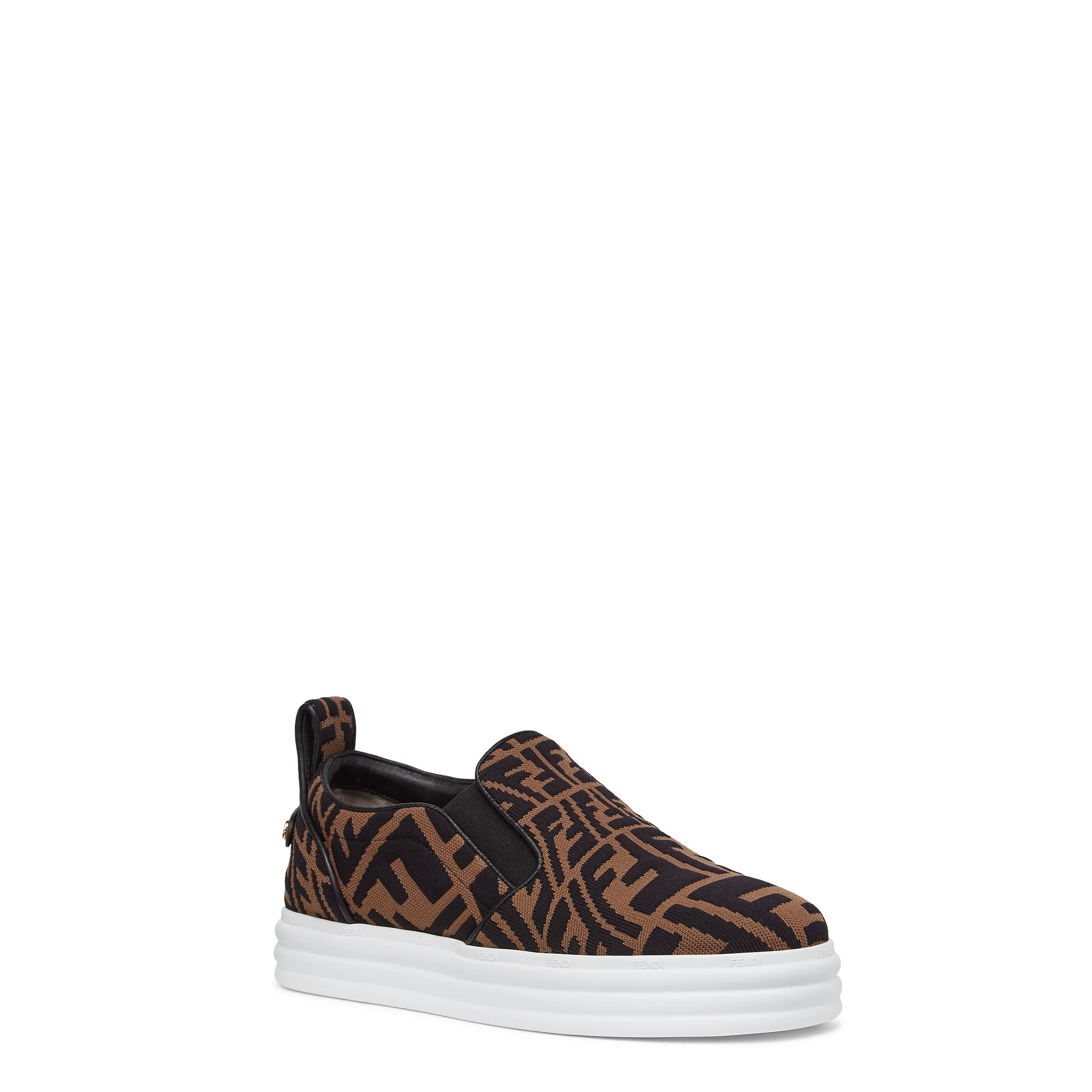 Women's Fendi Rise Sneakers - Tabacco Black - Image 2