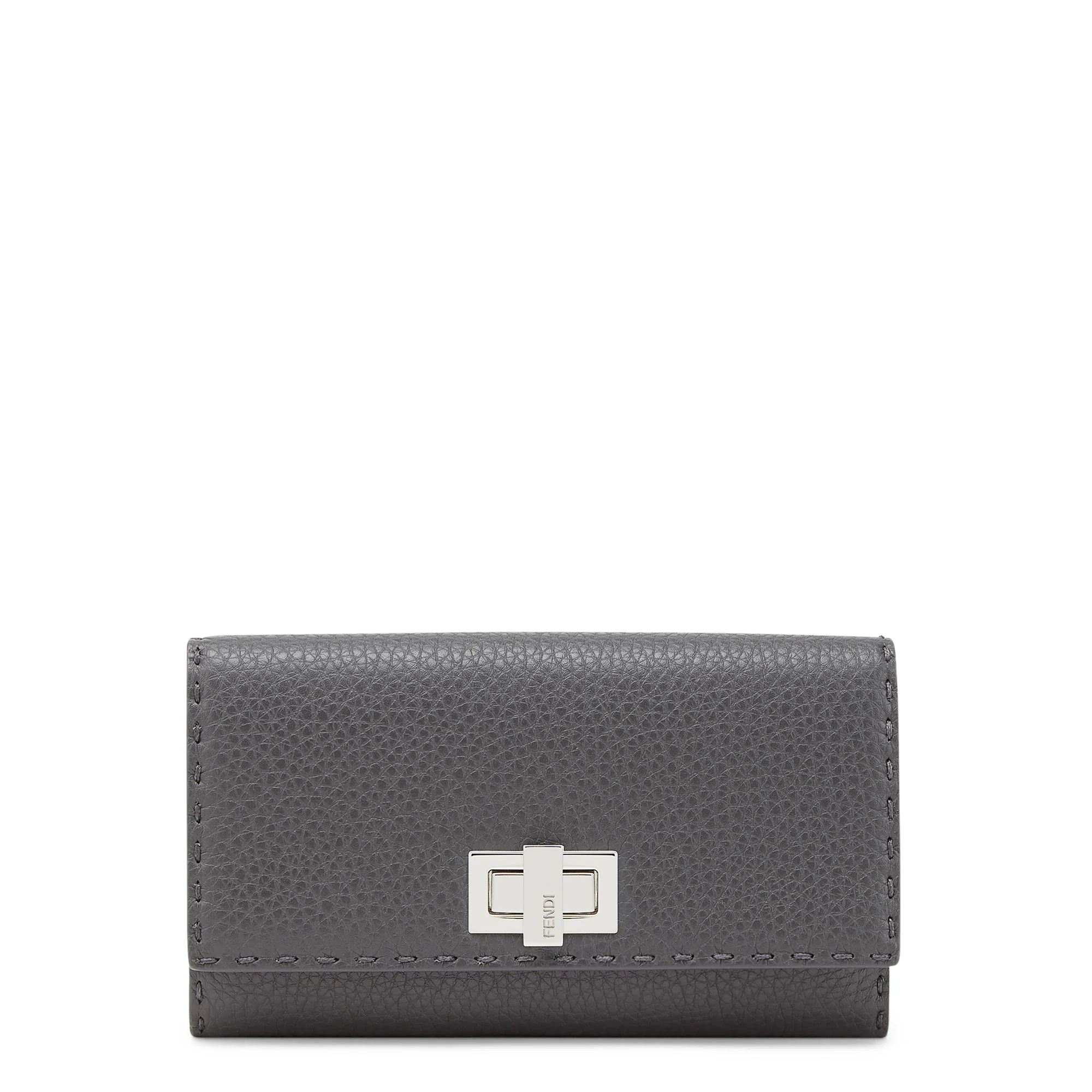 Women's Selleria Peekaboo Wallet - Asphalt + Palladium