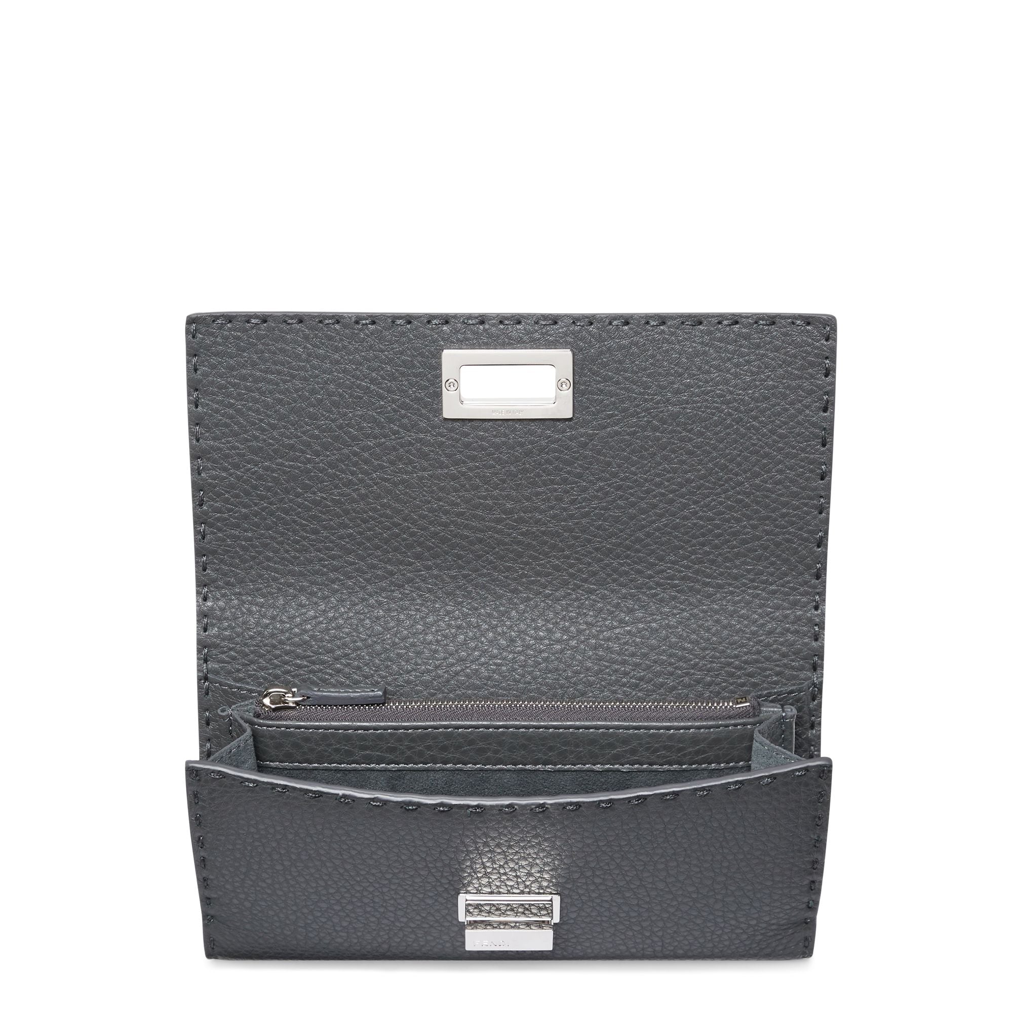 Women's Selleria Peekaboo Wallet - Asphalt + Palladium - Image 4