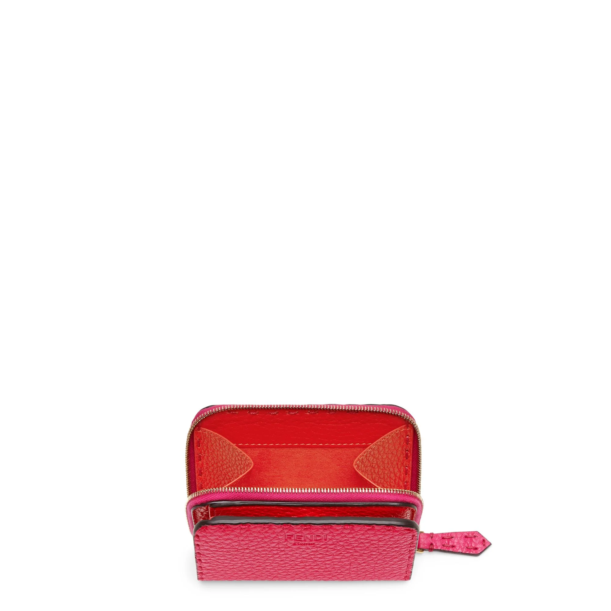 Women's Selleria Medium Wallet - Fuchsia + Poppy + Soft Gold - Image 3