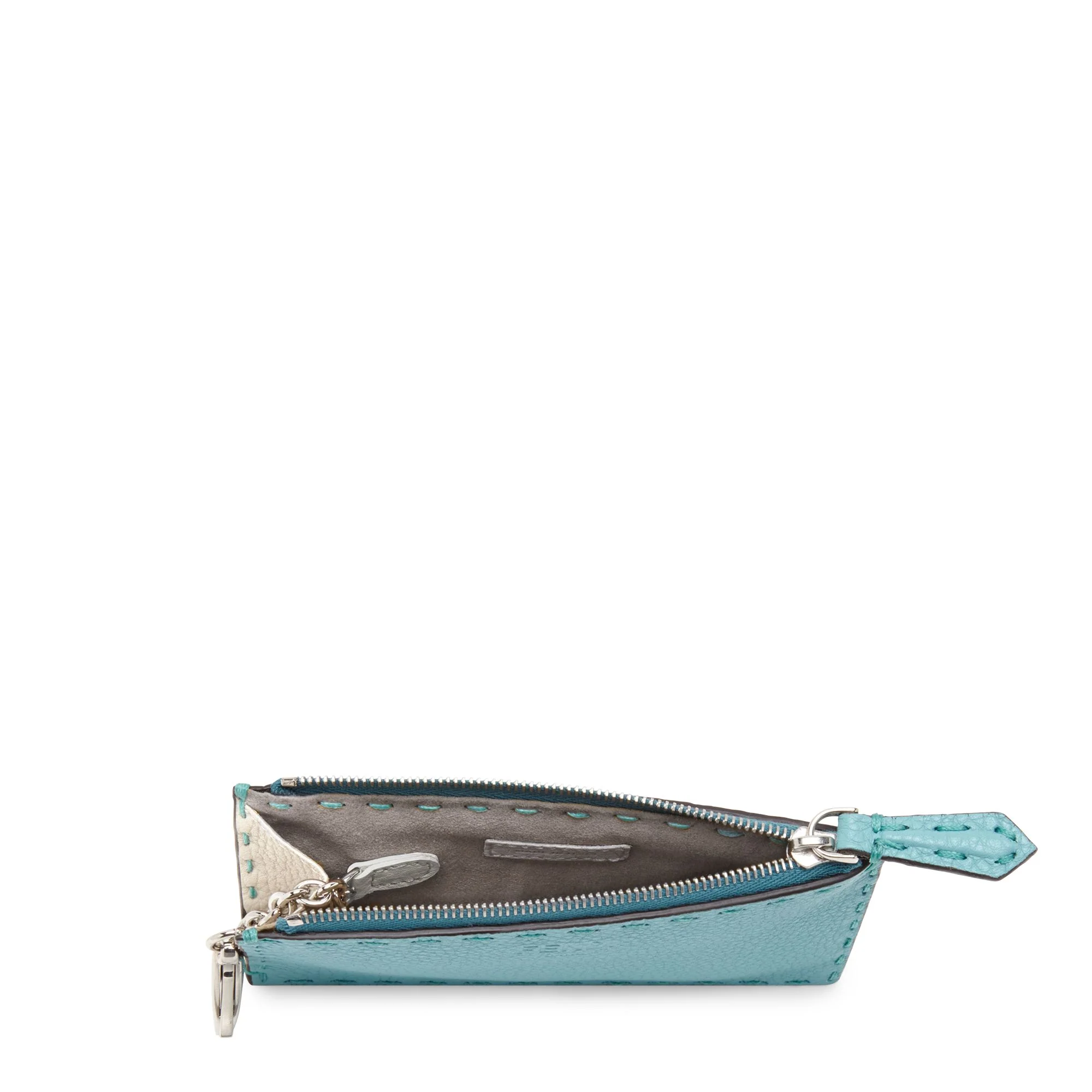 Women's Selleria Card Case Pouch - Laguna + Milk + Palladium - Image 3