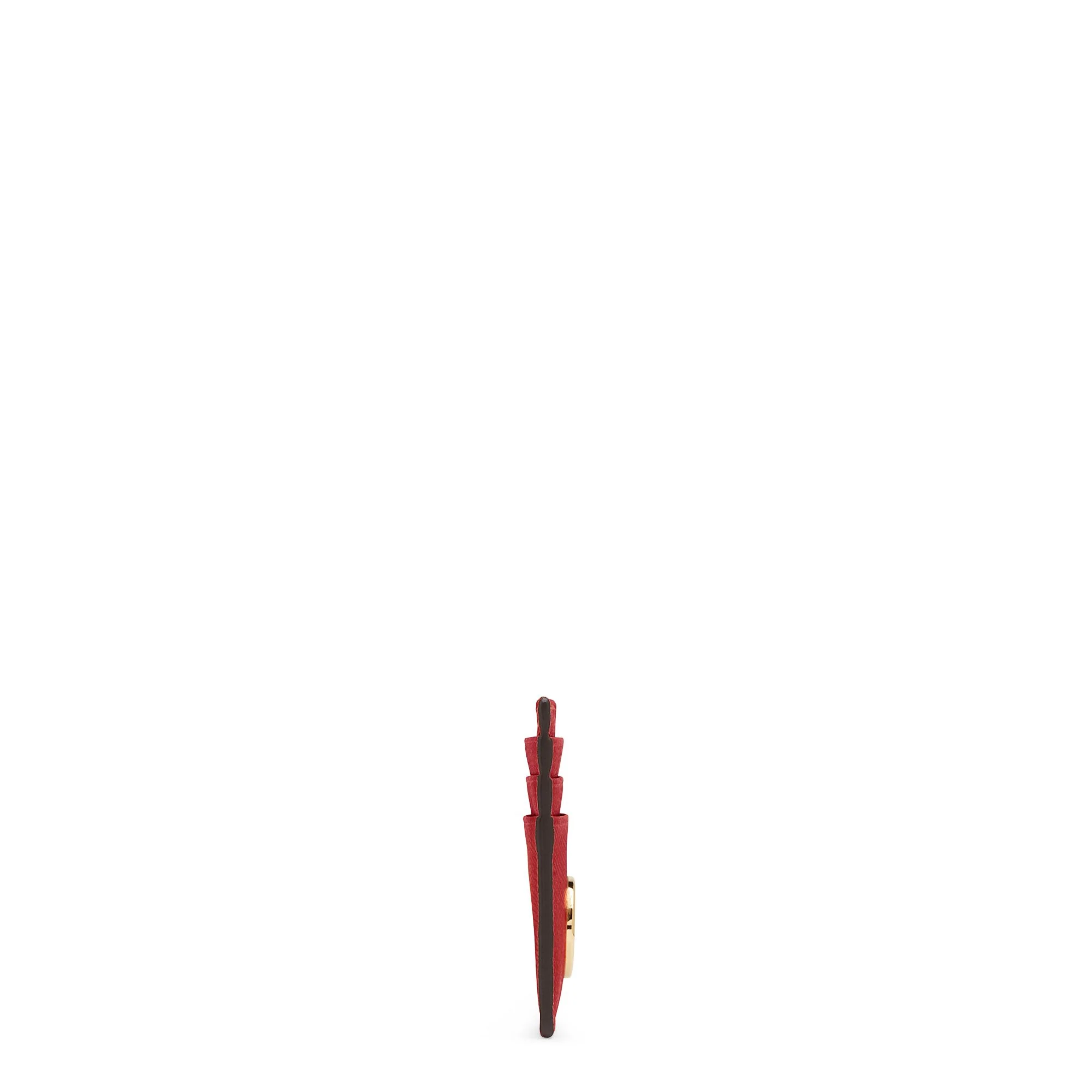 Women's F is Fendi CC Case Flat - Strawberry + Soft Gold - Image 3