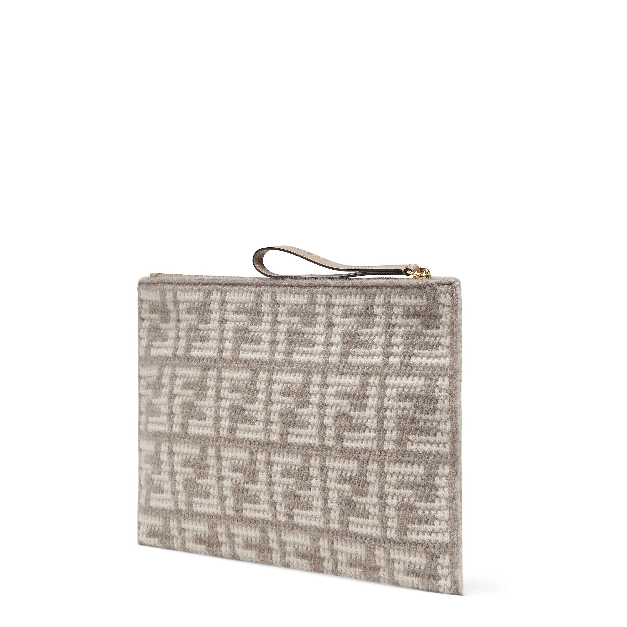 Women's FF Large Flat Pouch - Corda + Soft Gold - Image 2