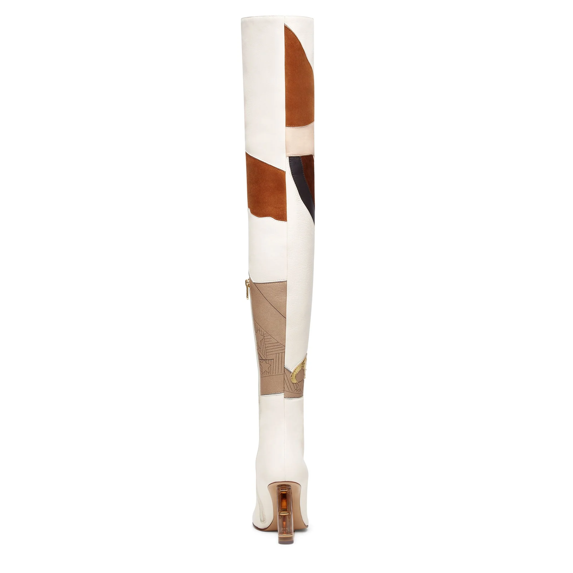 Women's Fendi First Stivale - Nude Black + Connecticut + Brown - Image 3