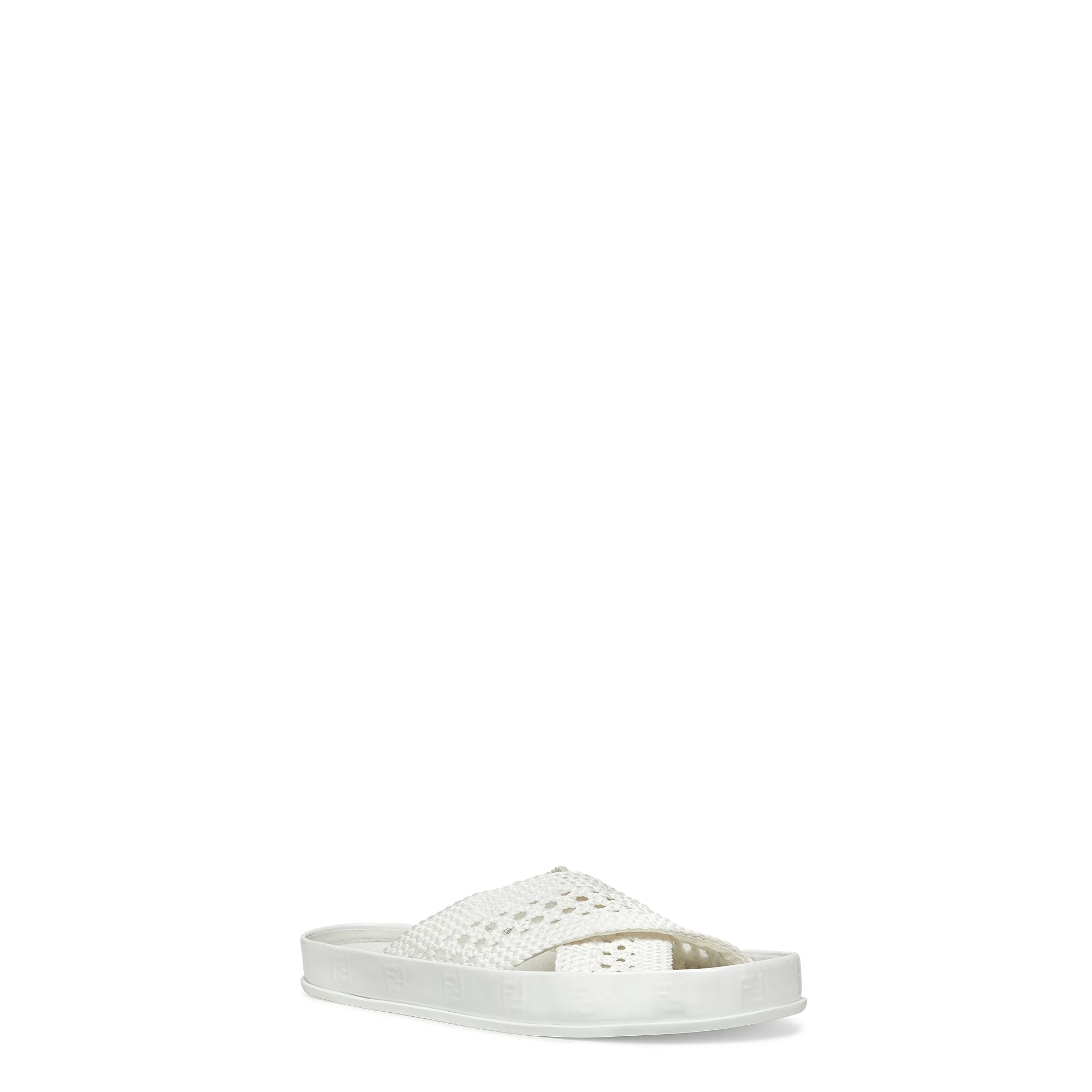 Women's Fendi Reflections Sandalo - White + White - Image 2