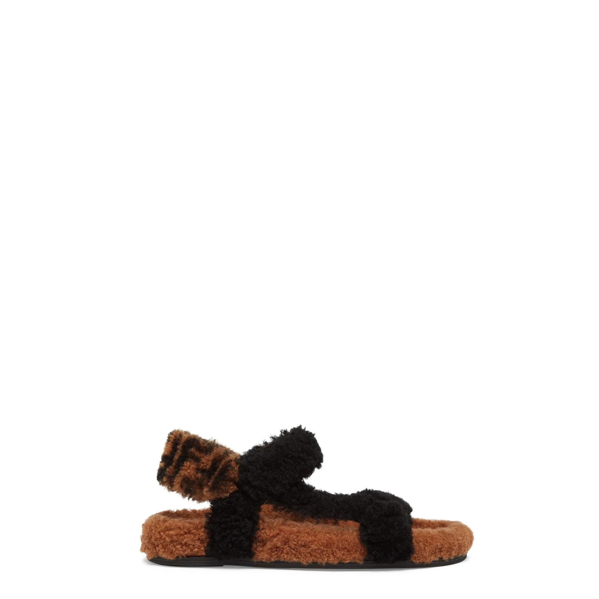 Women's Fendi Feel Sandalo - Black + Black Tobacco