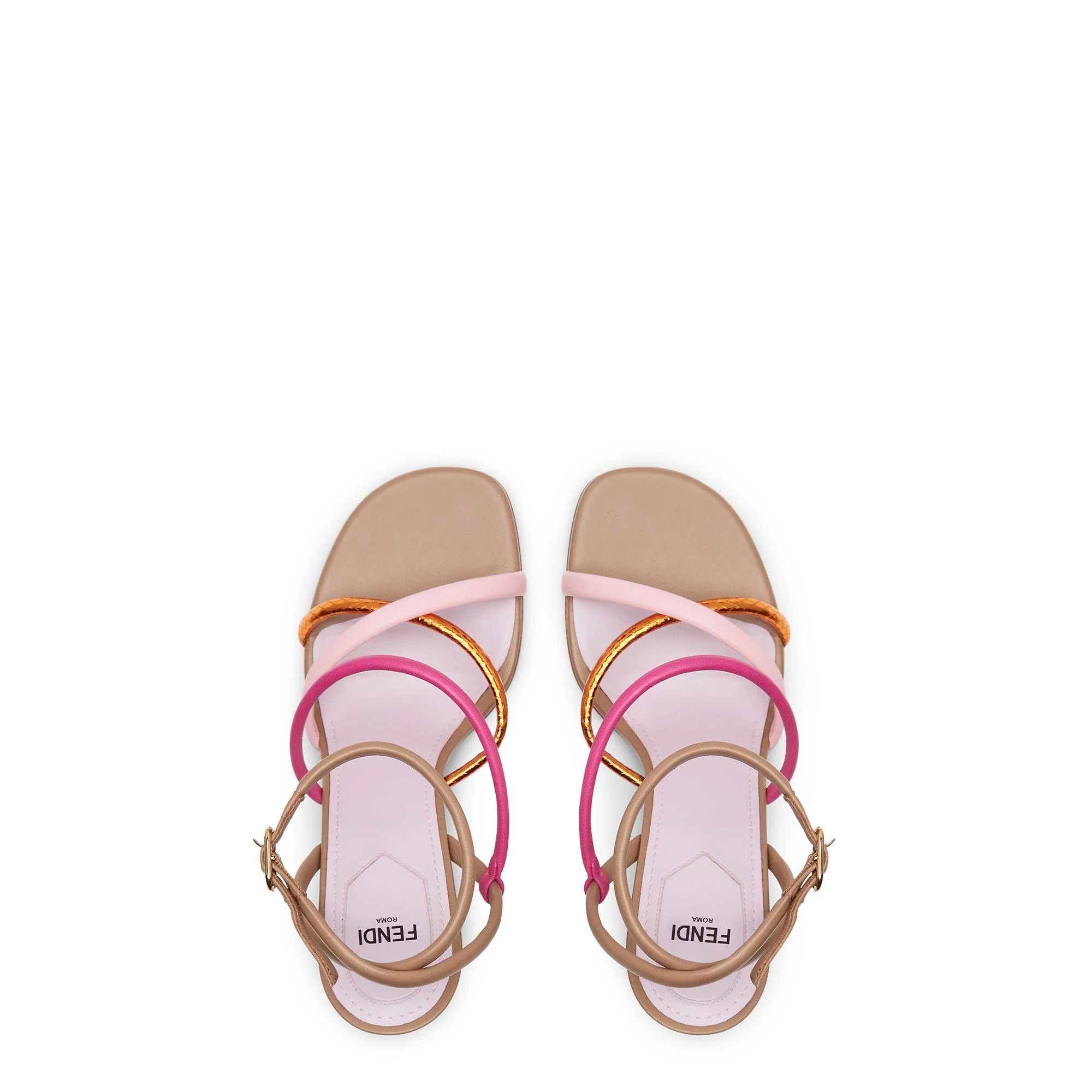 Women's Fendi First Sandalo - Pink + Geran + Cali + Albi - Image 4
