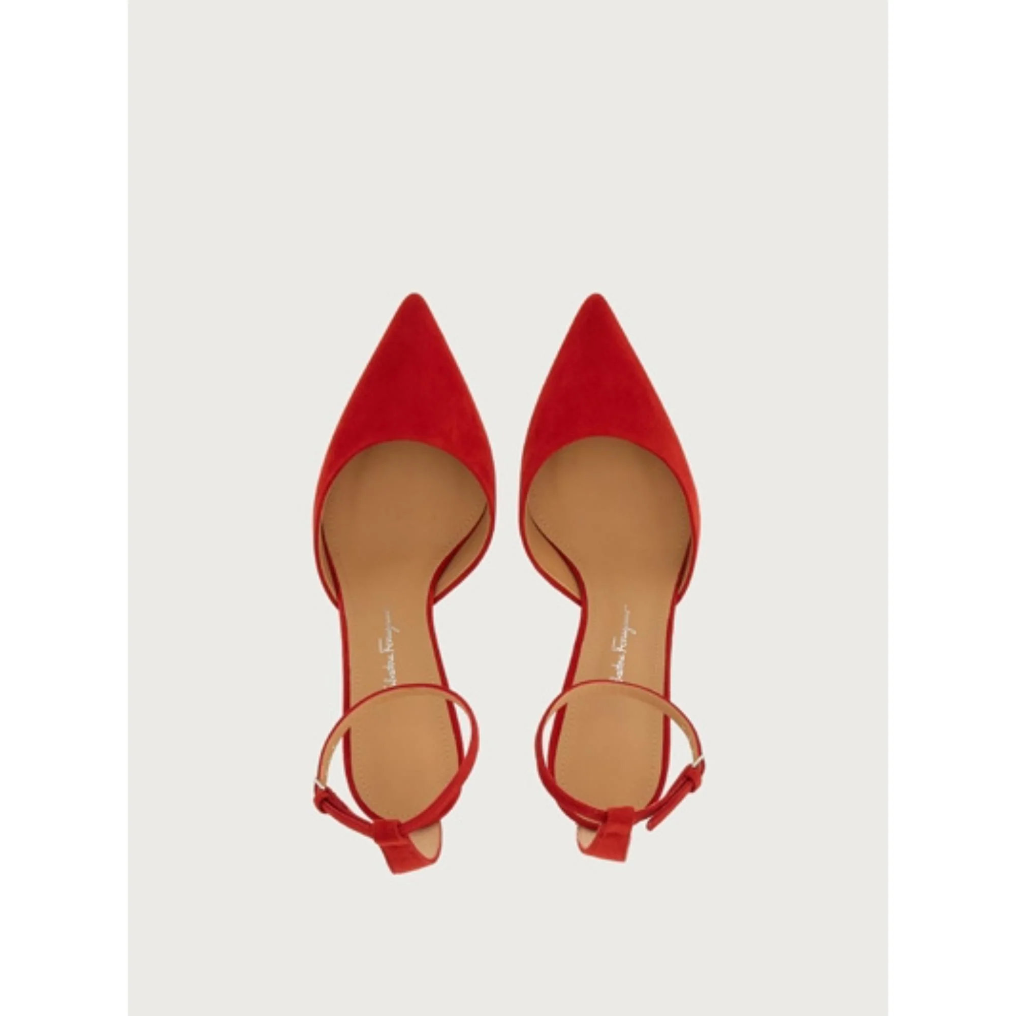 Ankle Strap Pumps Shoe - Lipstick Red - Image 2