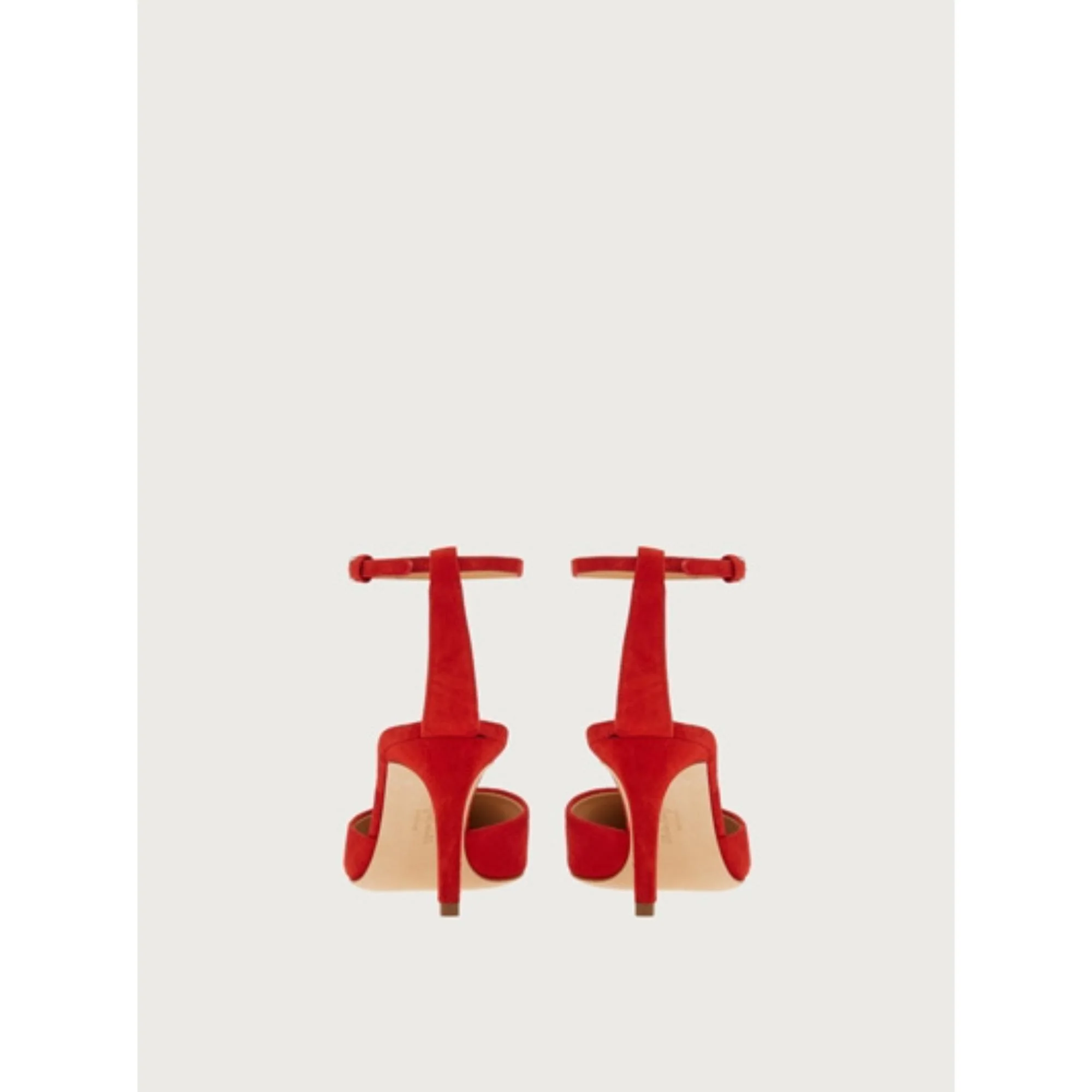 Ankle Strap Pumps Shoe - Lipstick Red - Image 3