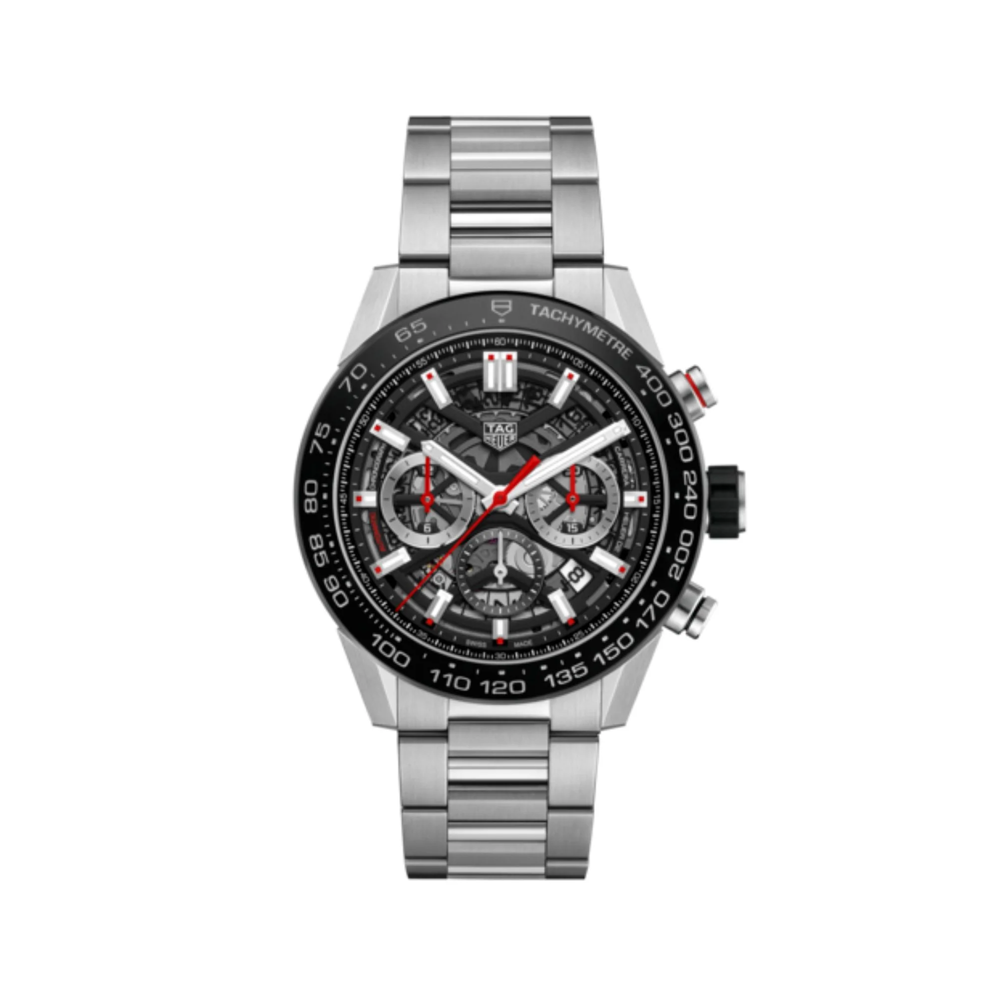 Men's Carrera 45mm Caliber Heuer02 - Black [NEW]