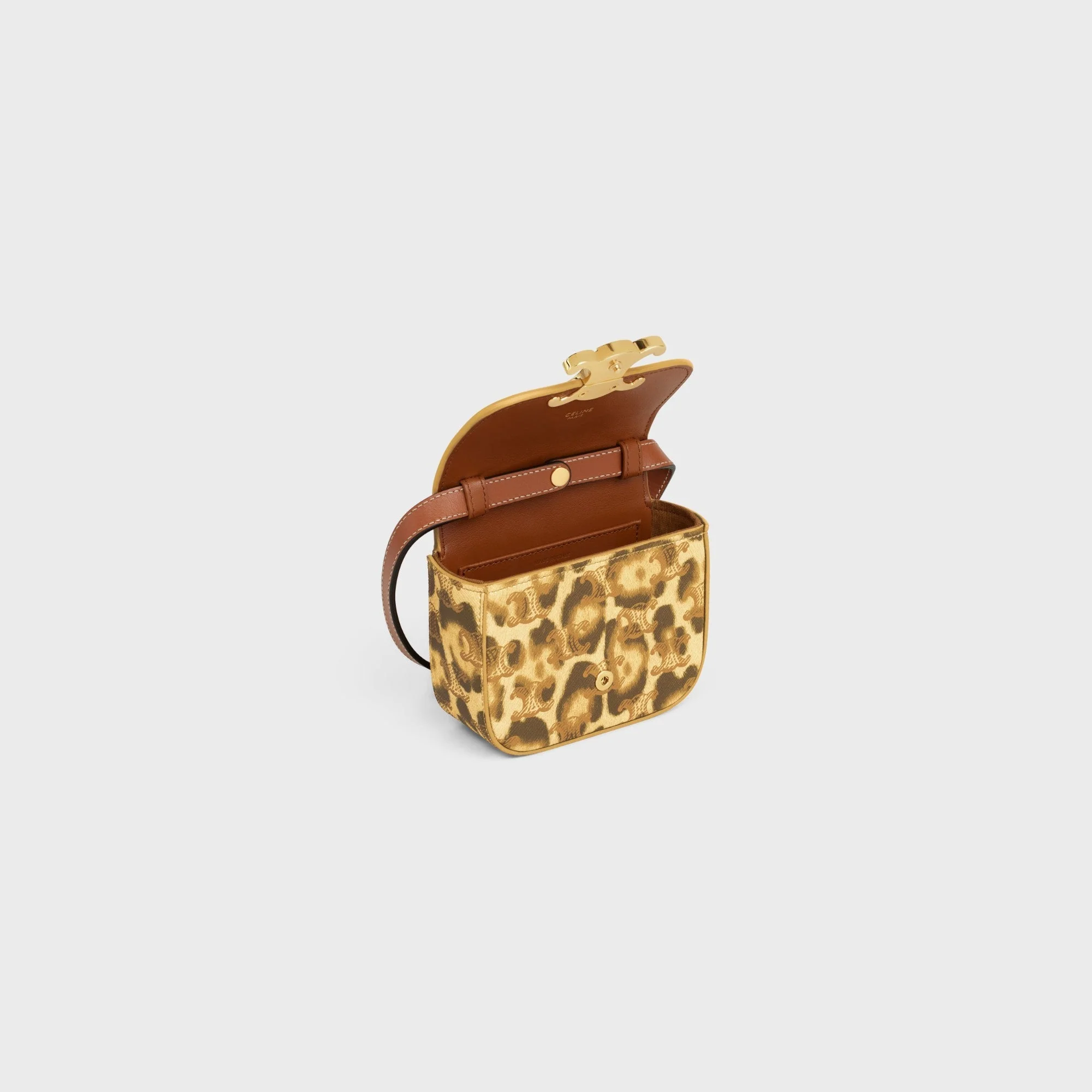 Triomphe Canvas Slg Mini Claude Leo P - Leopard - Image 4