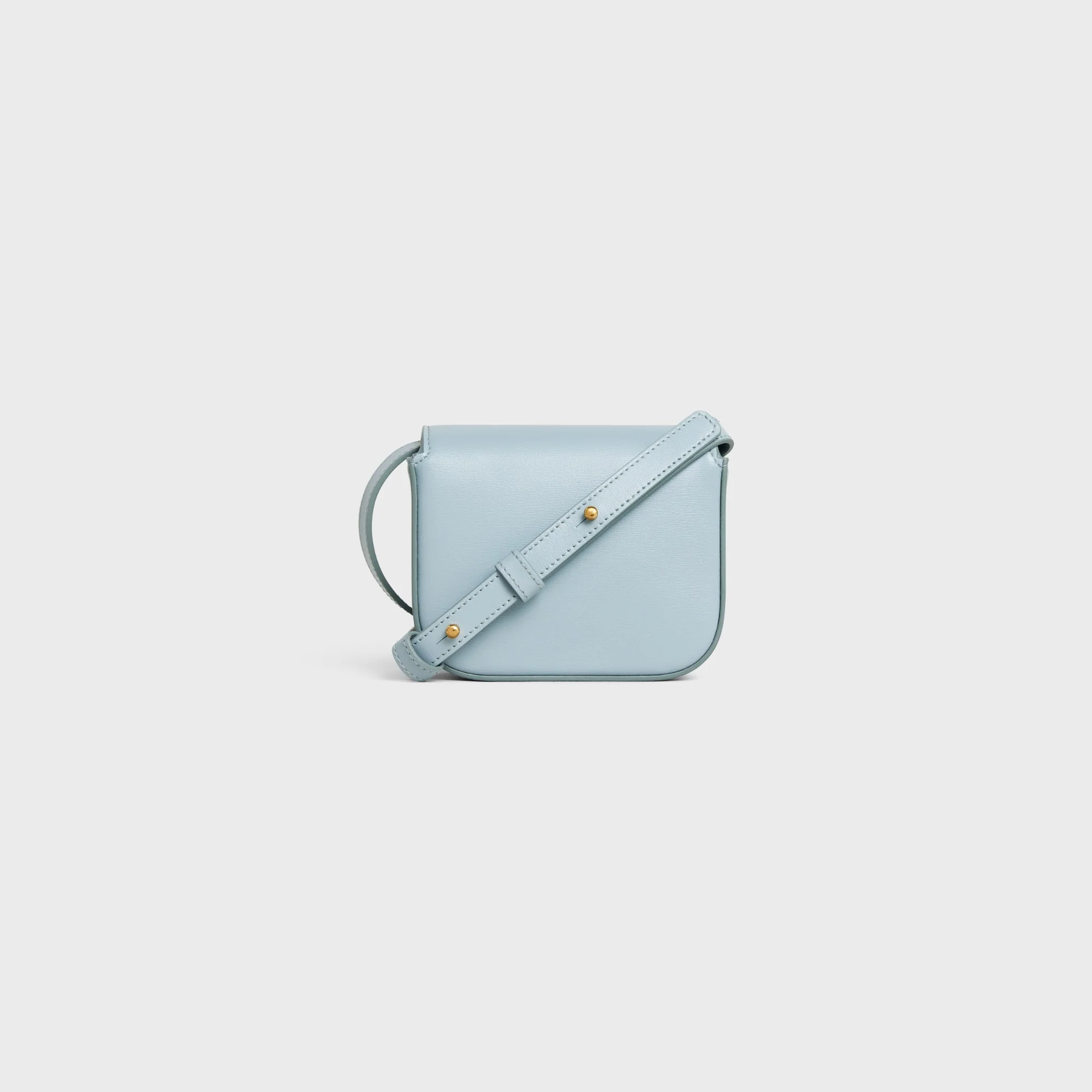 Mini Claude Shiny Calfskin - Ice Blue - Image 8