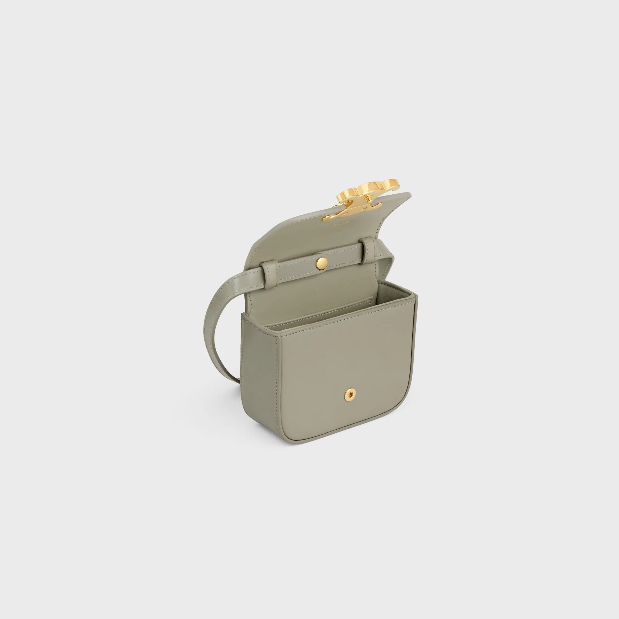 Claude Slg Mini Shiny Calfskin - Green Clay - Image 4