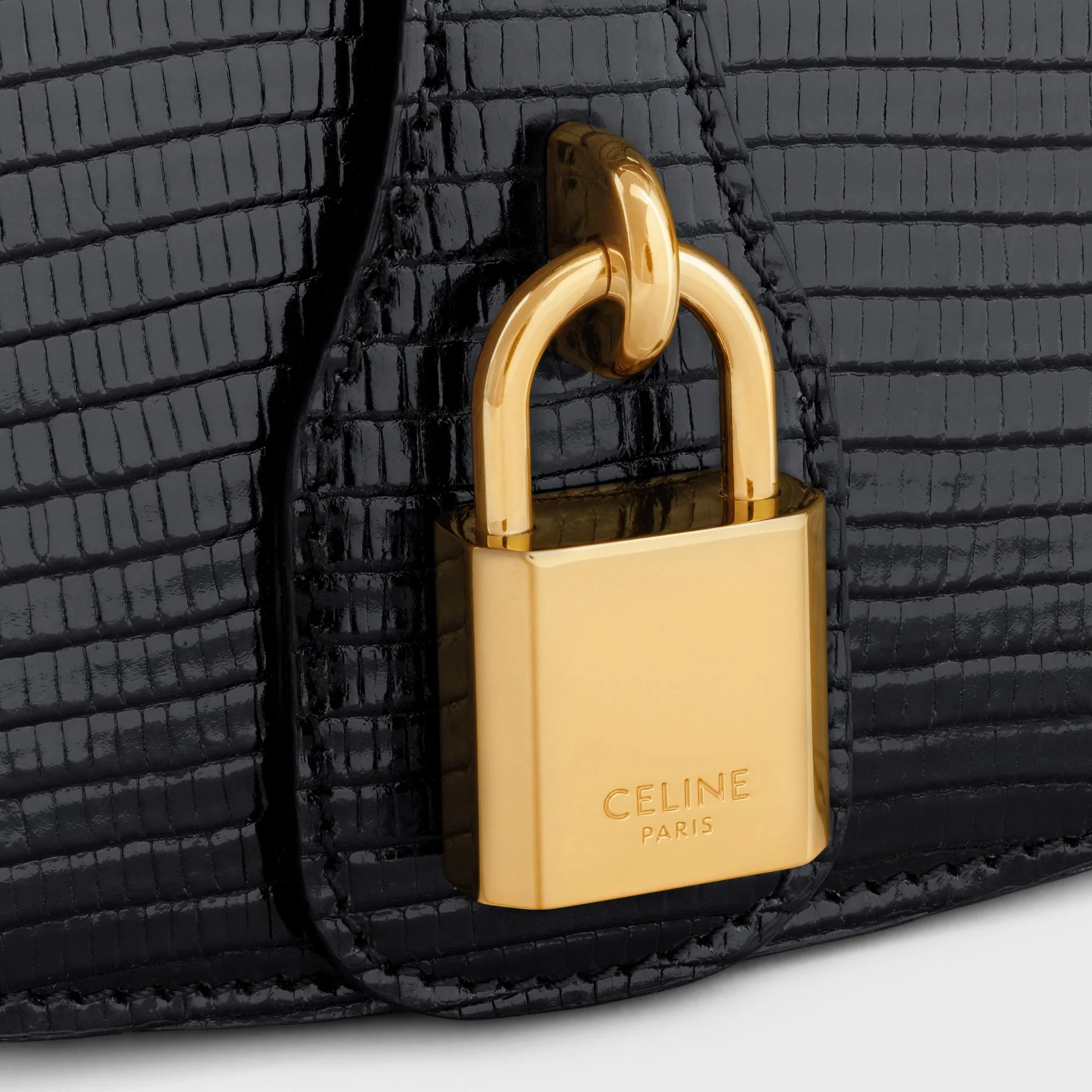 Tabou Slg Clutch On Strap Lizard - Black - Image 4