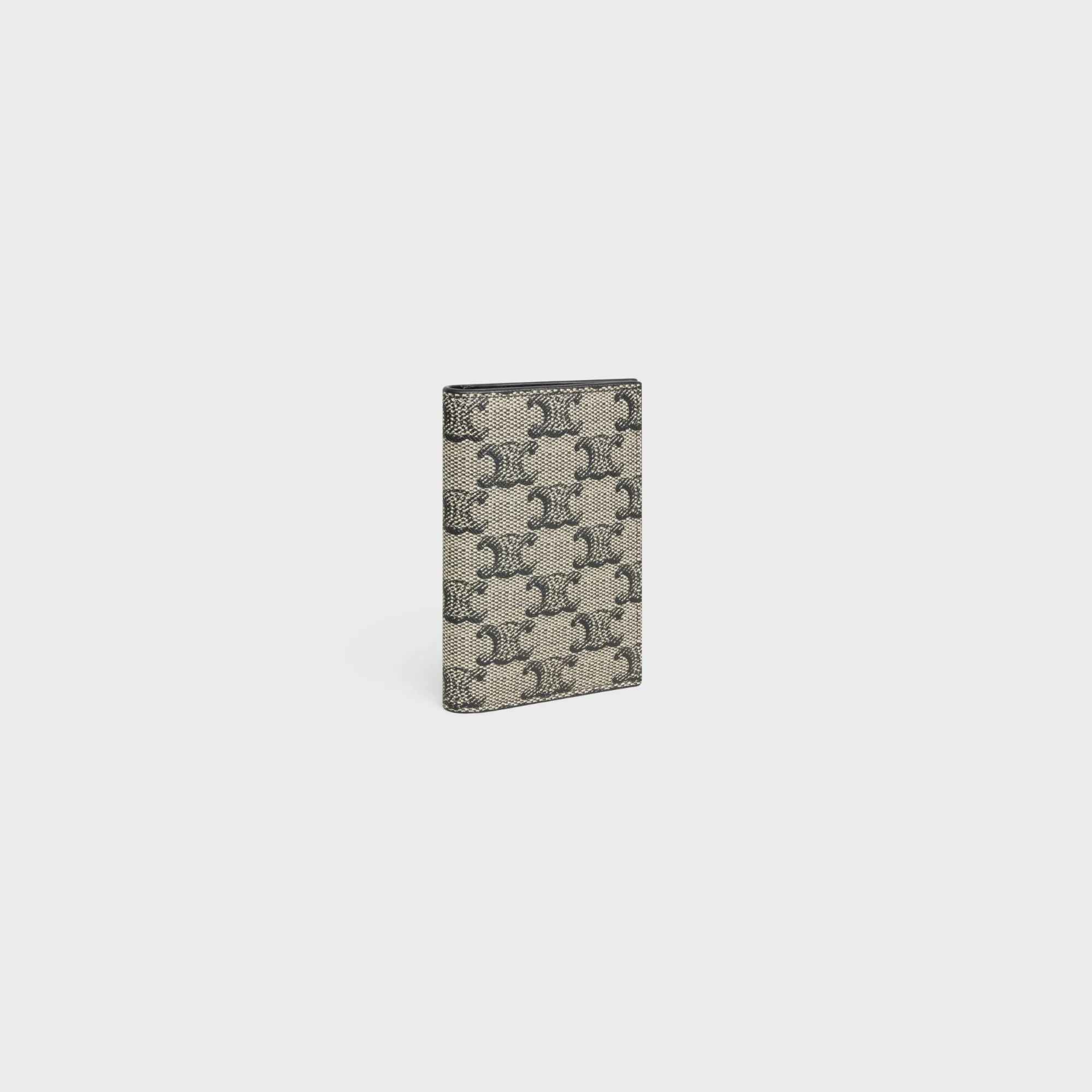 Triomphe Canvas Slg Vertical Card Holder New Triomphe2 - Beige - Image 2