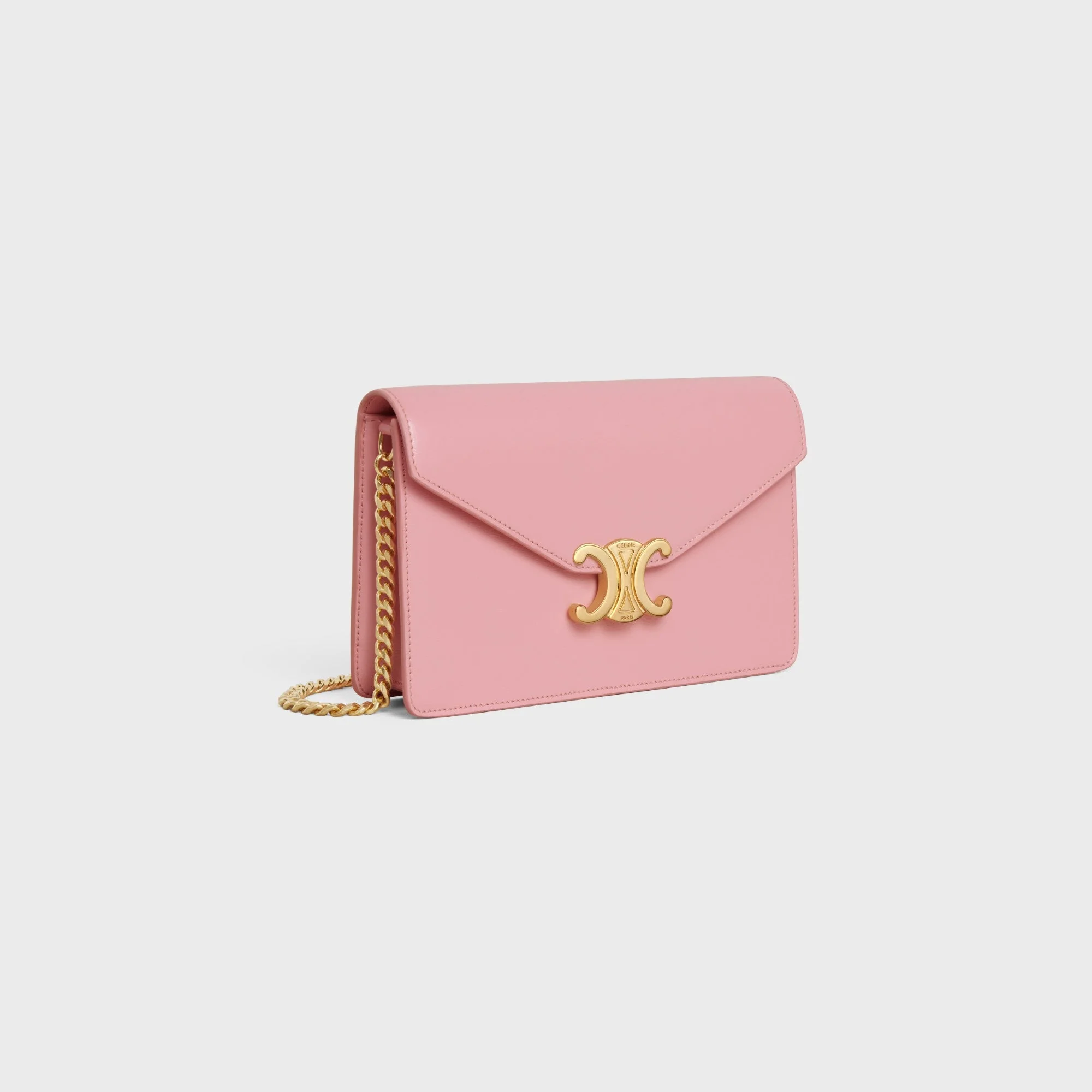 Margo Wallet On Chain Shiny Calfskin - Rose - Image 2