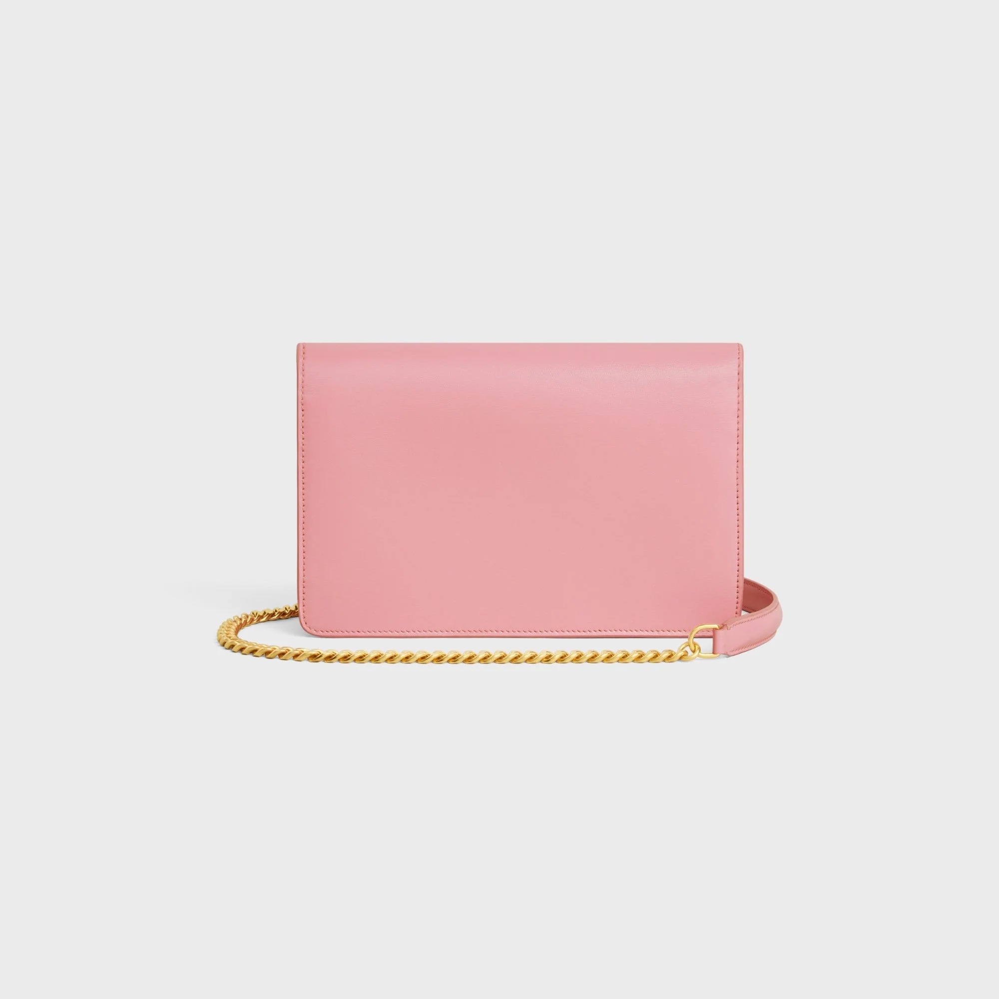 Margo Wallet On Chain Shiny Calfskin - Rose - Image 3