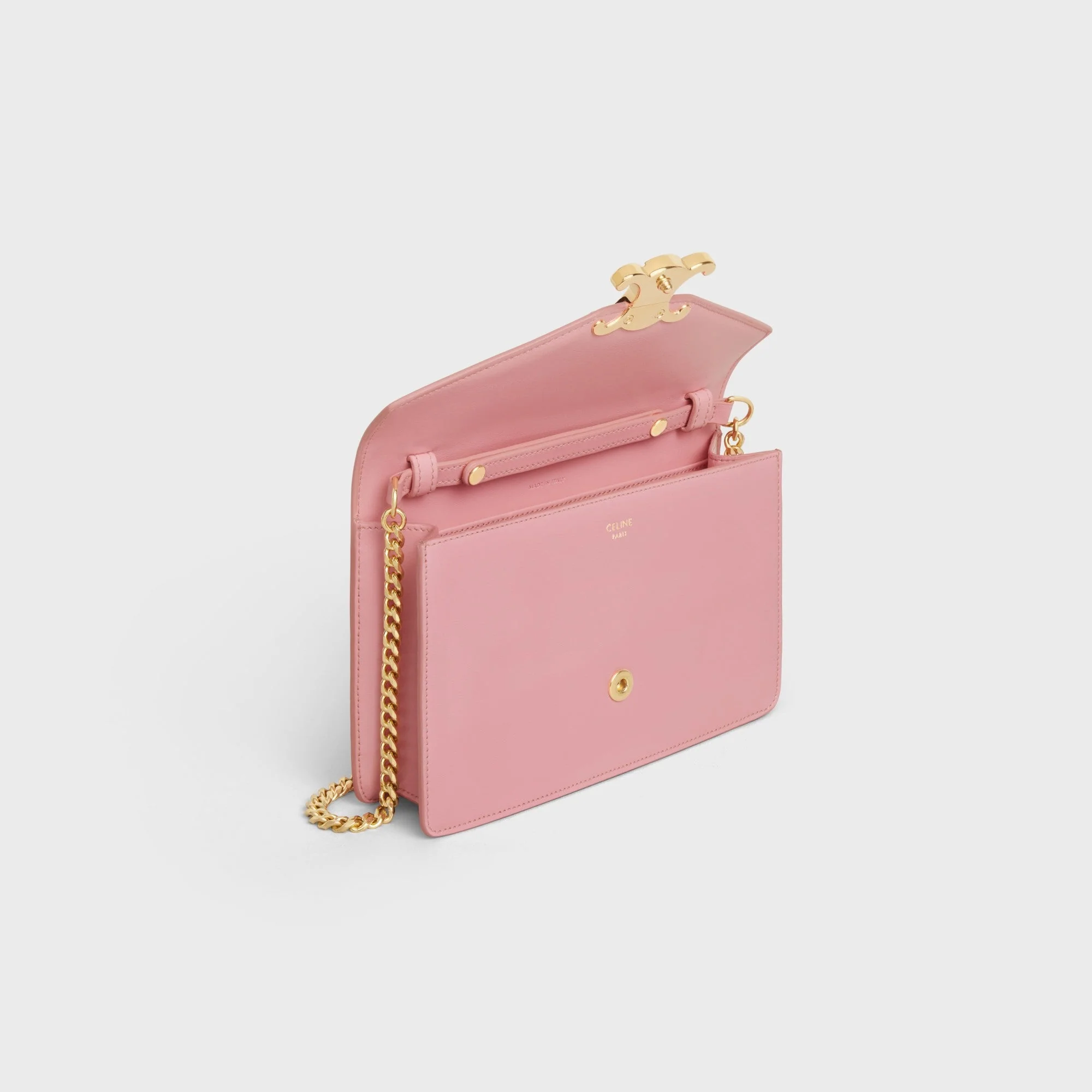 Margo Wallet On Chain Shiny Calfskin - Rose - Image 4