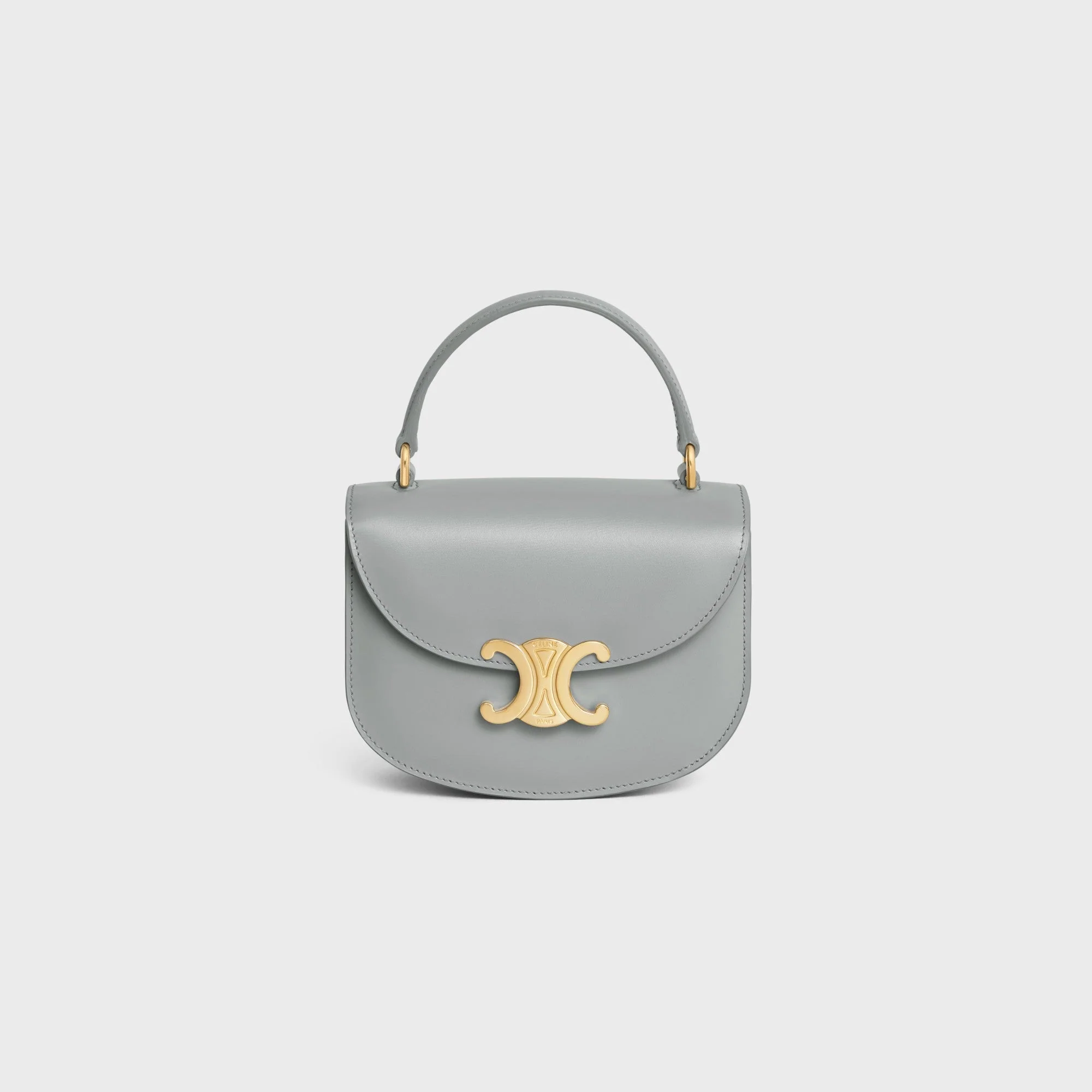 Clea Slg Mini Besace Shiny Calfskin - Pearl Blue