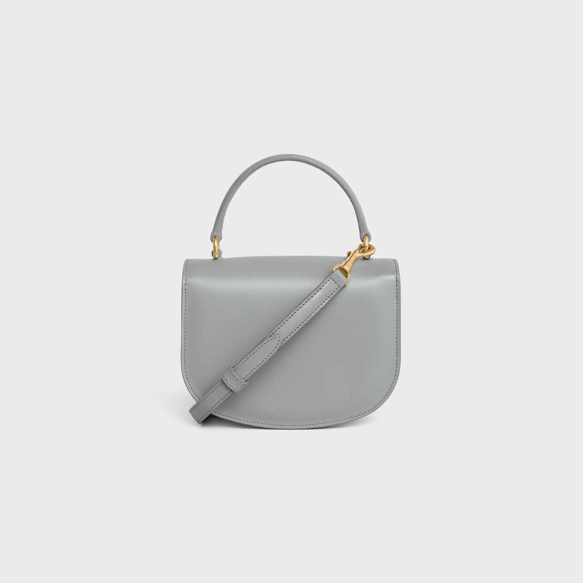 Clea Slg Mini Besace Shiny Calfskin - Pearl Blue - Image 3