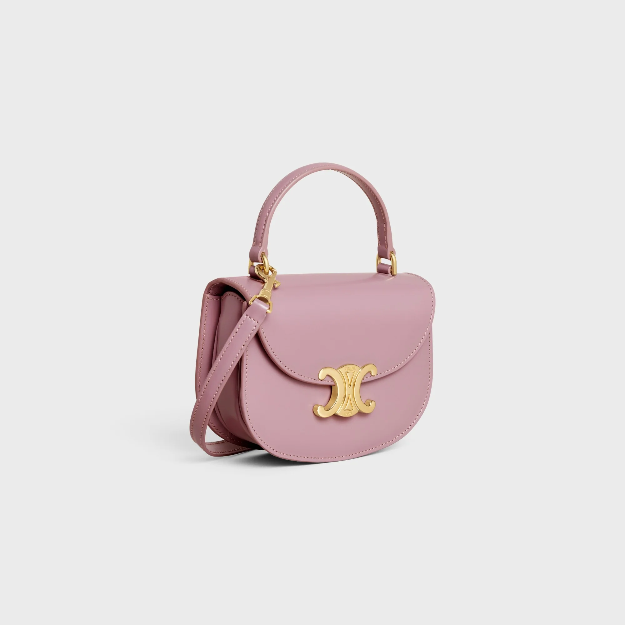 Clea Slg Mini Besace Shiny Calfskin - Petal - Image 2