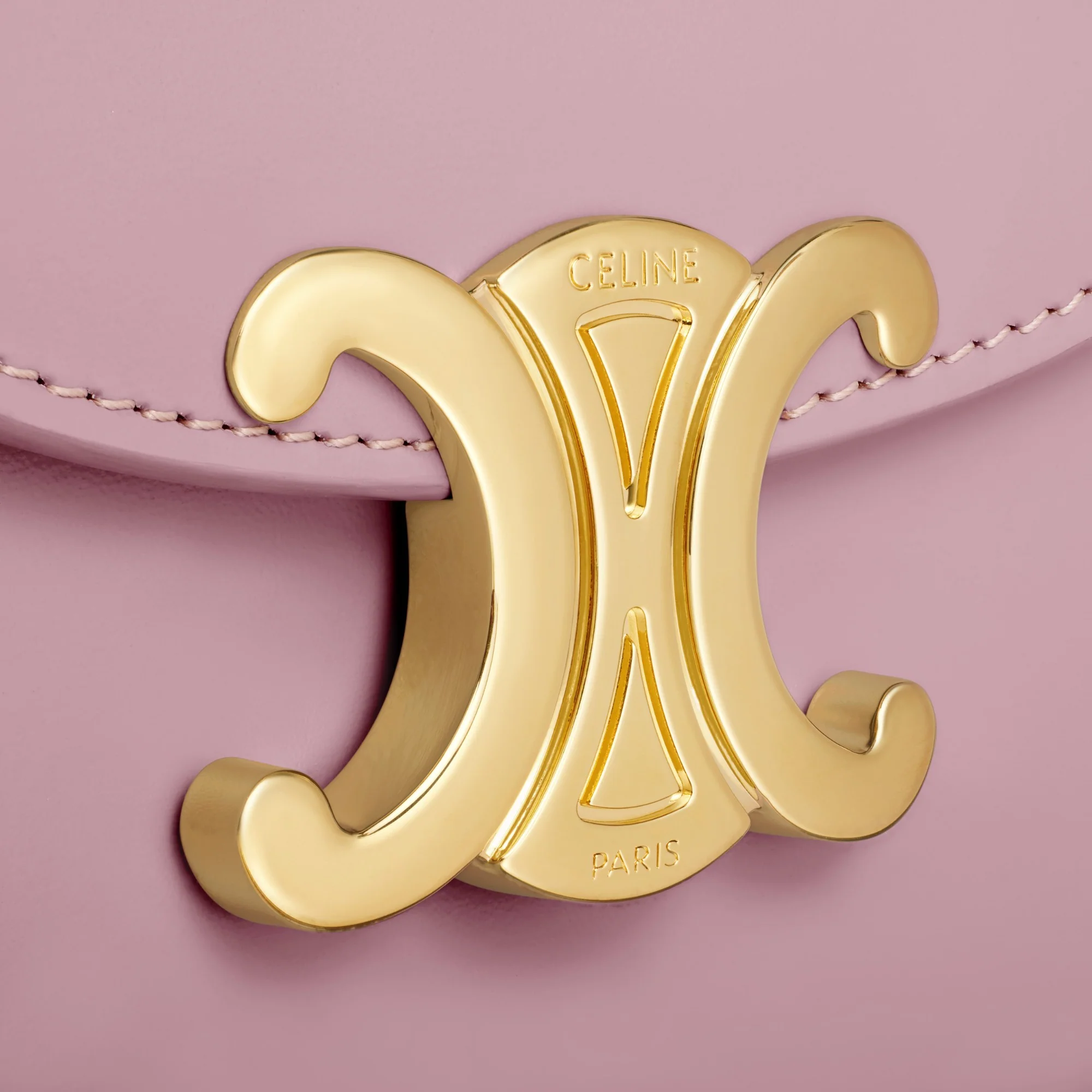 Clea Slg Mini Besace Shiny Calfskin - Petal - Image 5